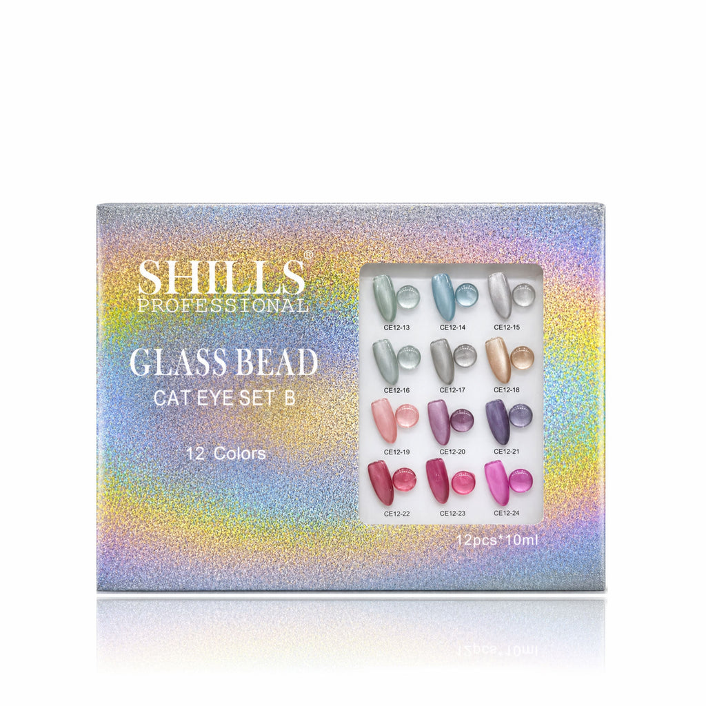 GLASS BEAD CAT EYE GEL POLISH - SET B