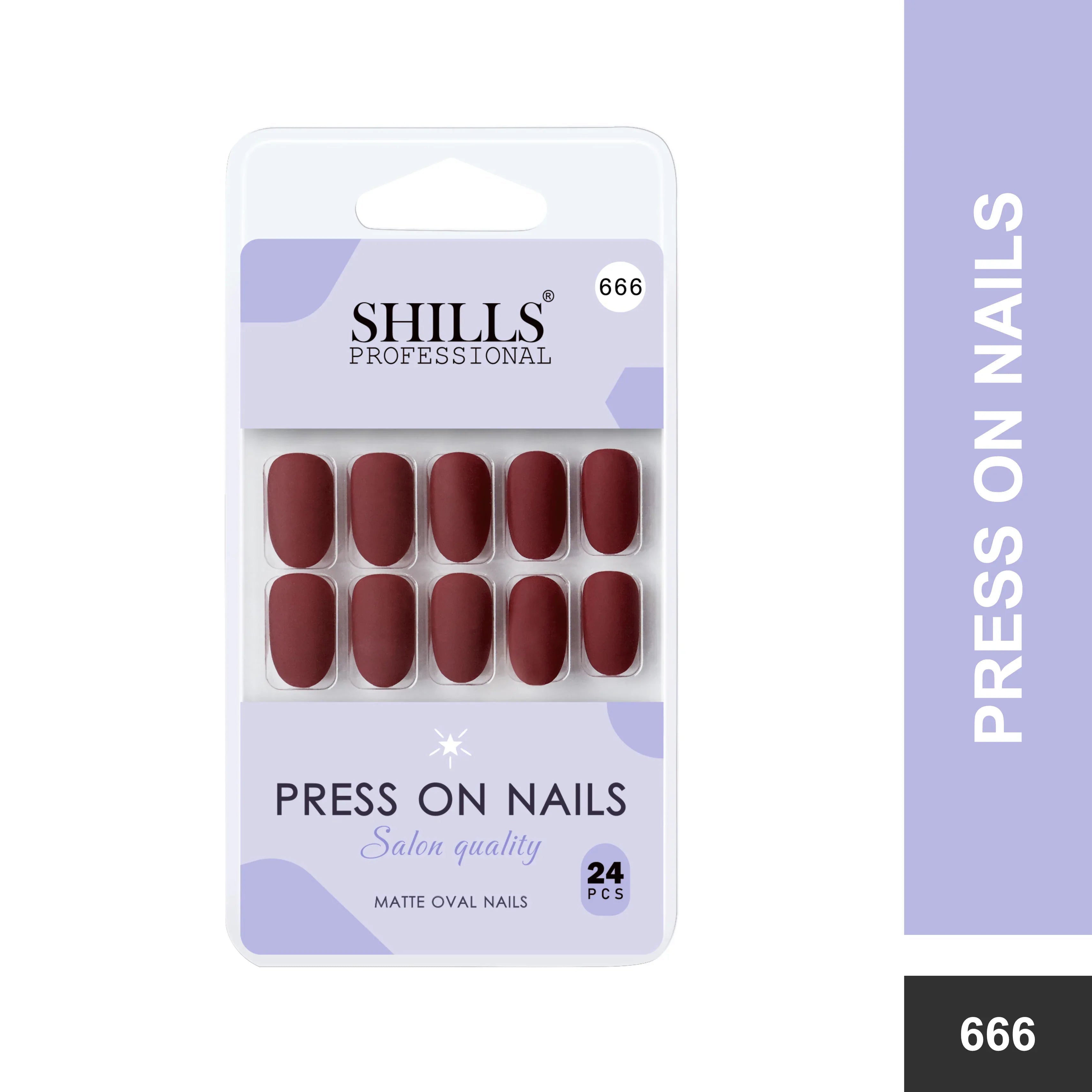 Matte Solid Color Nails Oval(SPN657-SPN666)
