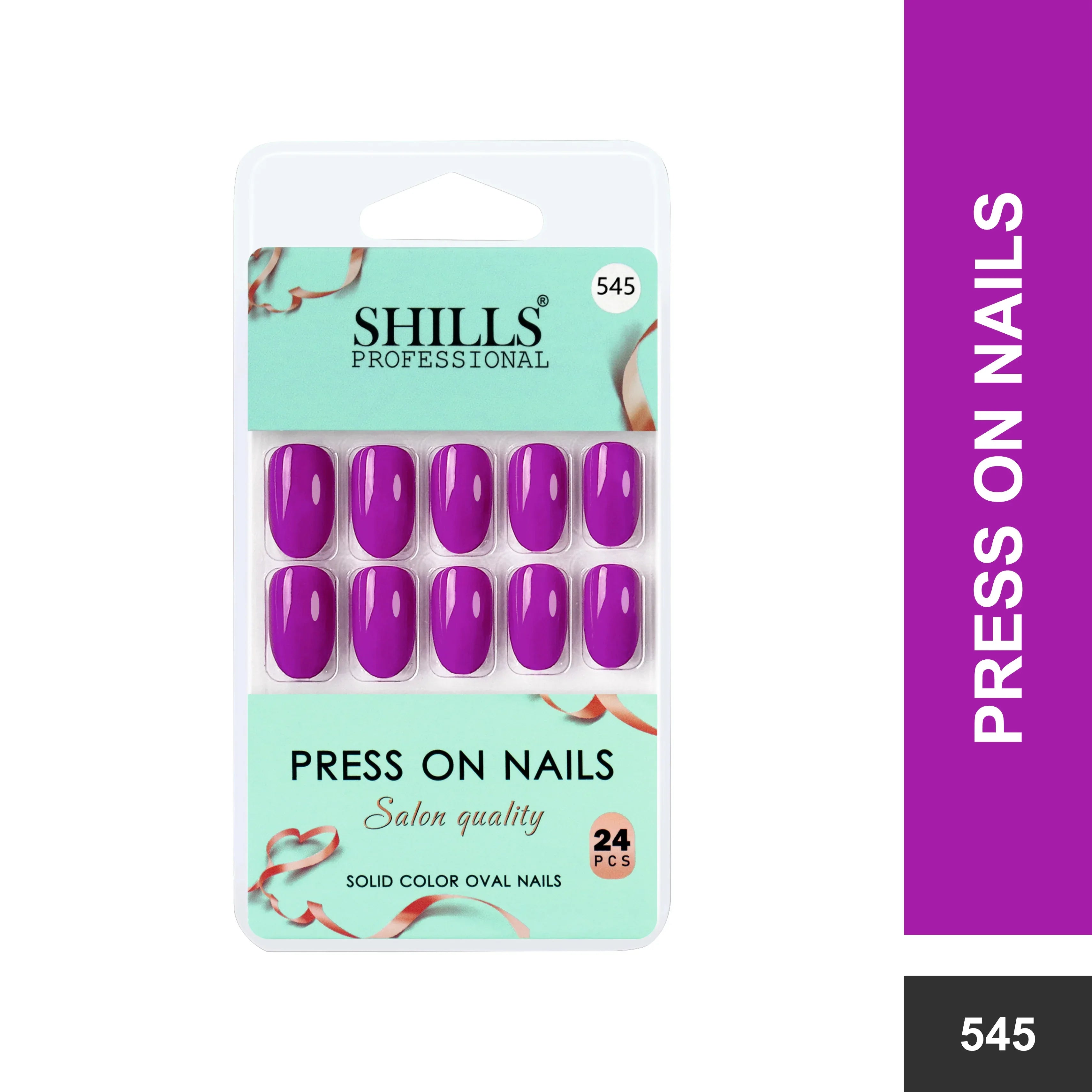 Glossy Solid Color Nails Oval(SPN527-SPN552)