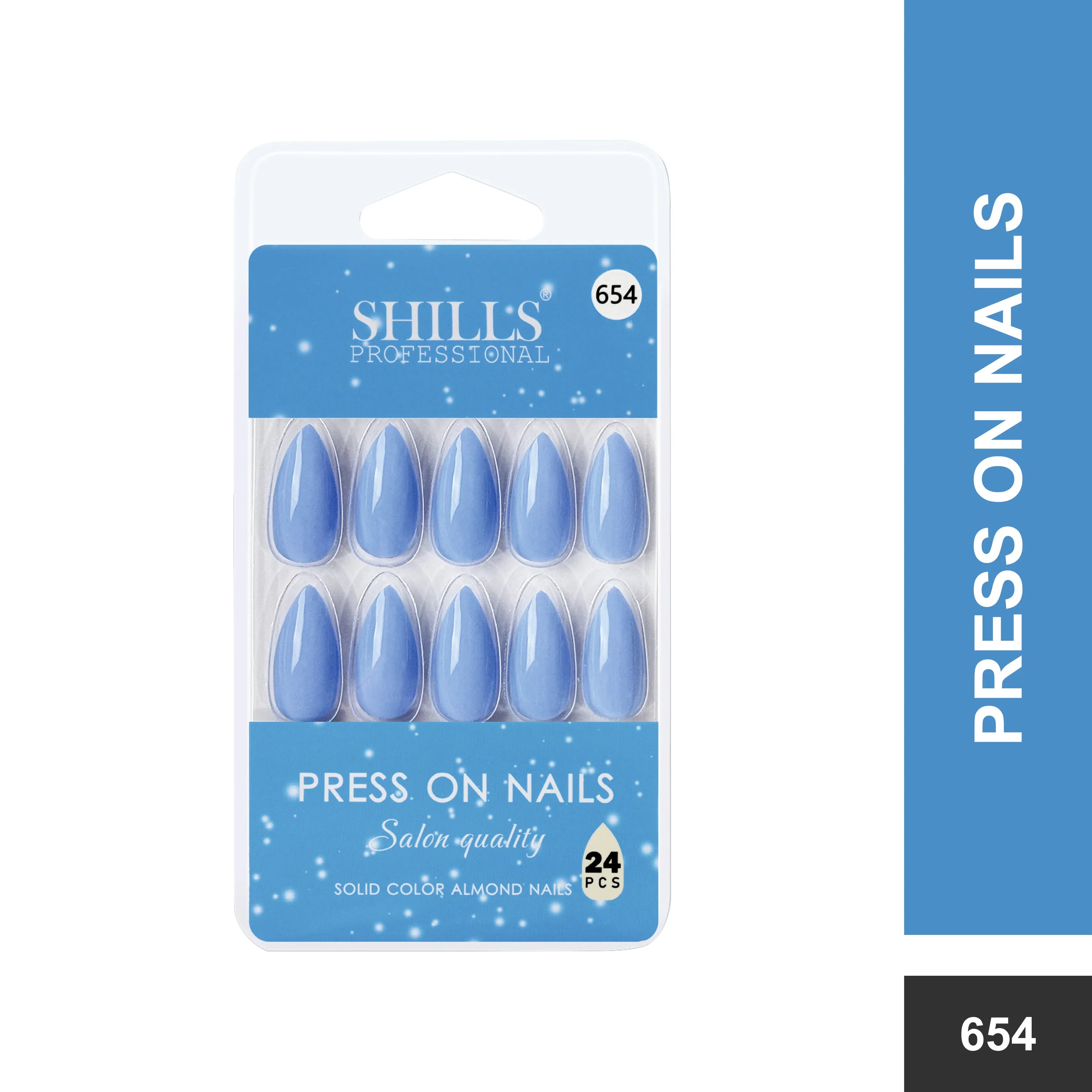 Glossy Solid Color Nails Sharp Almond(SPN631-SPN656)
