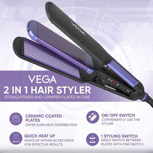 2-in-1 Hair Styler - VHSC-01