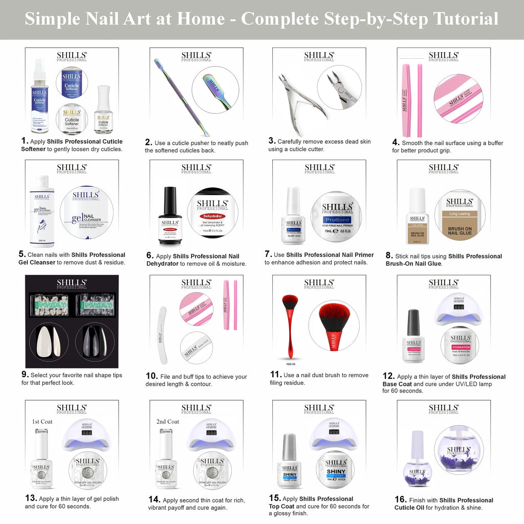 SHILLS PROFESSIONAL UV/LED Glitter Gel Polish 15ml