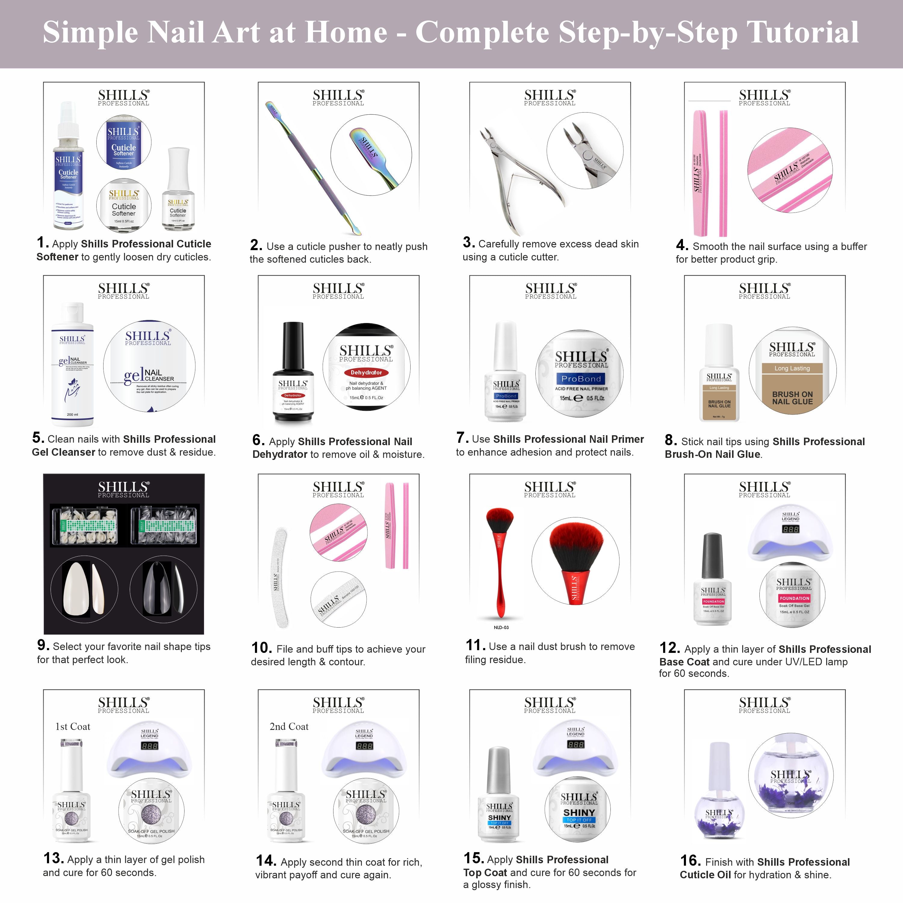 SHILLS PROFESSIONAL UV/LED Glitter Gel Polish 15ml