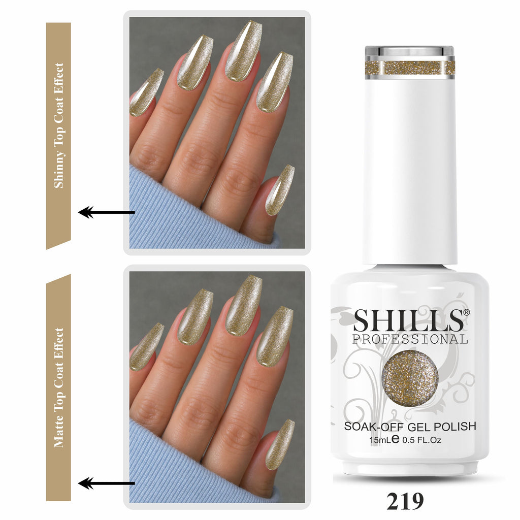 SHILLS PROFESSIONAL UV/LED Glitter Gel Polish 15ml