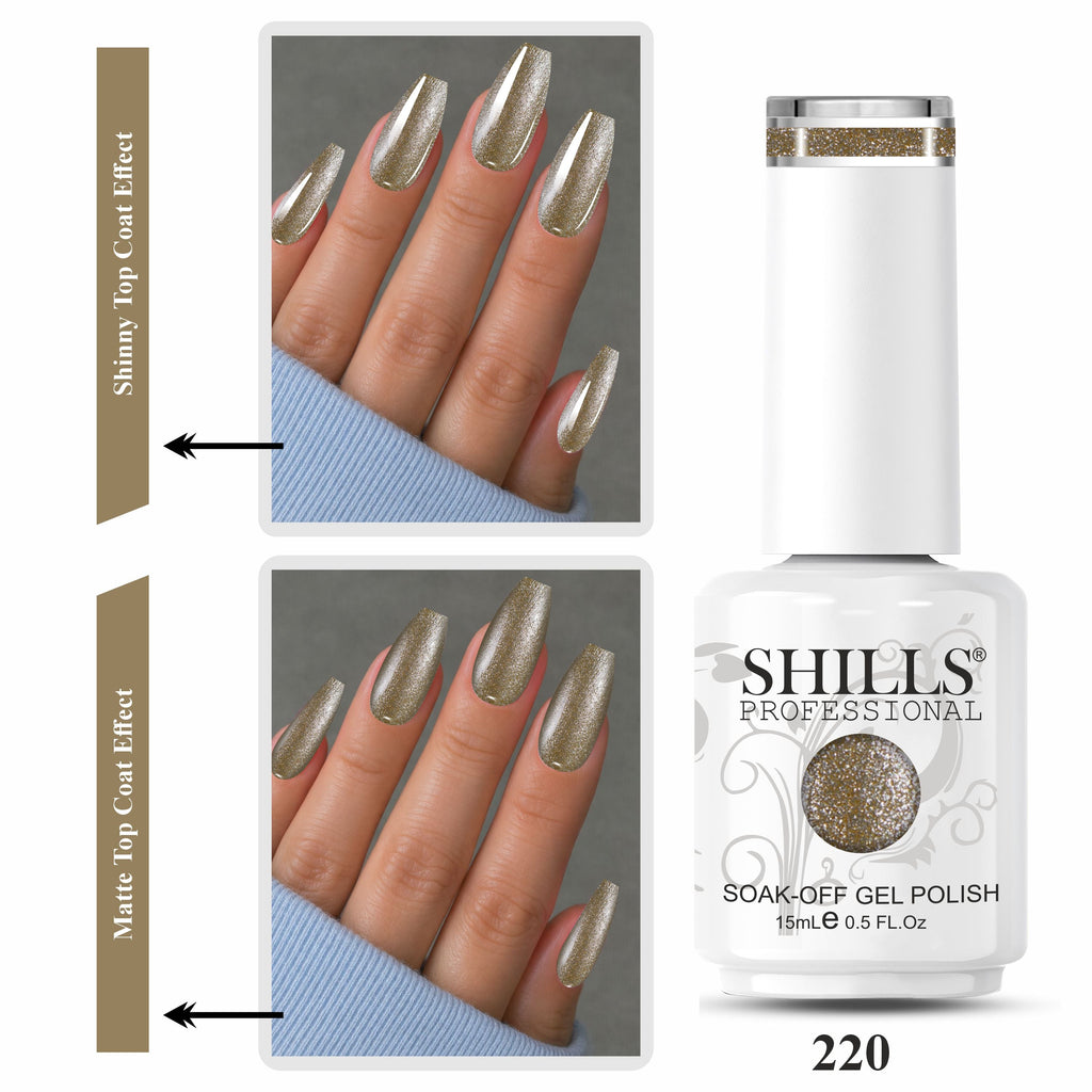 SHILLS PROFESSIONAL UV/LED Glitter Gel Polish 15ml