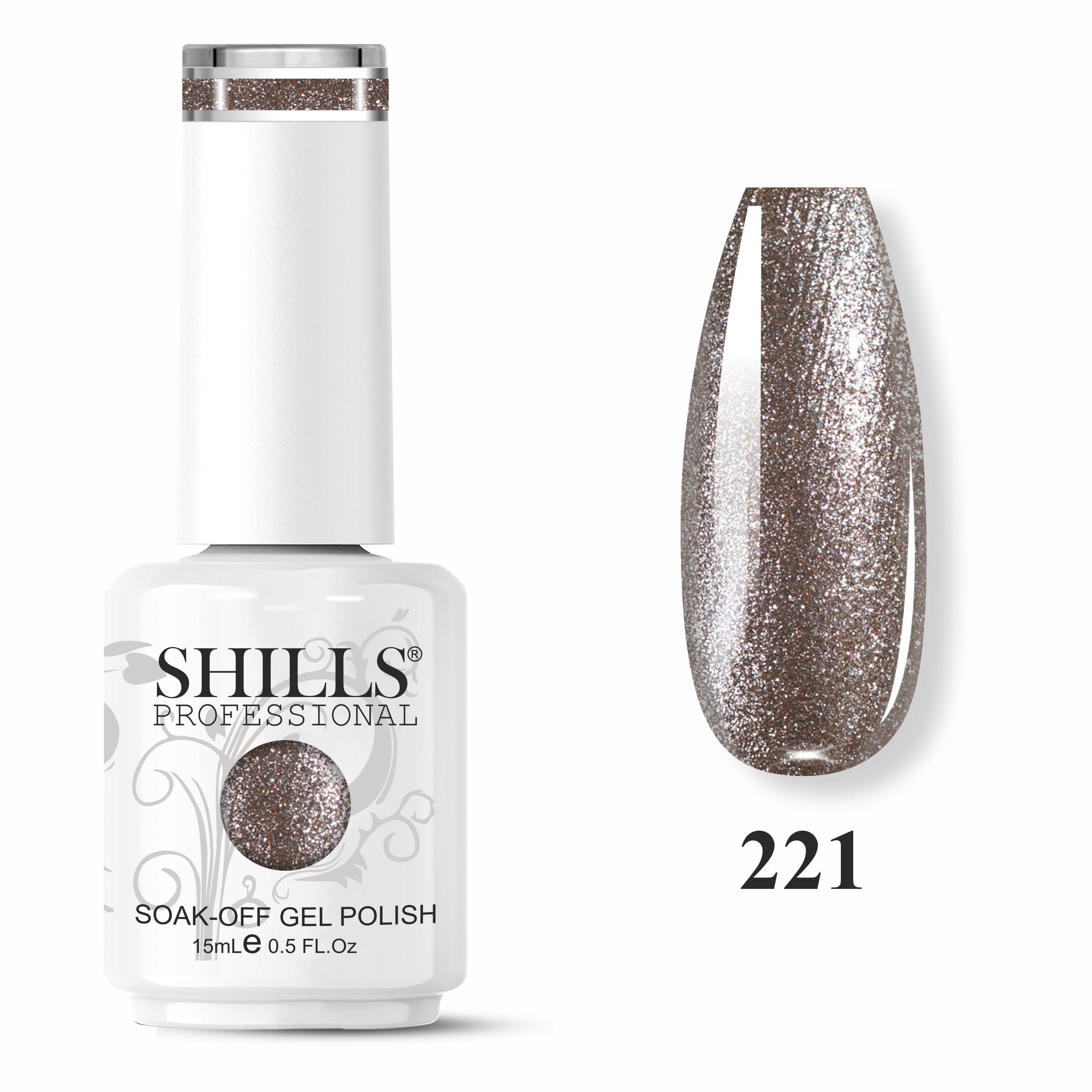 SHILLS PROFESSIONAL UV/LED Glitter Gel Polish 15ml