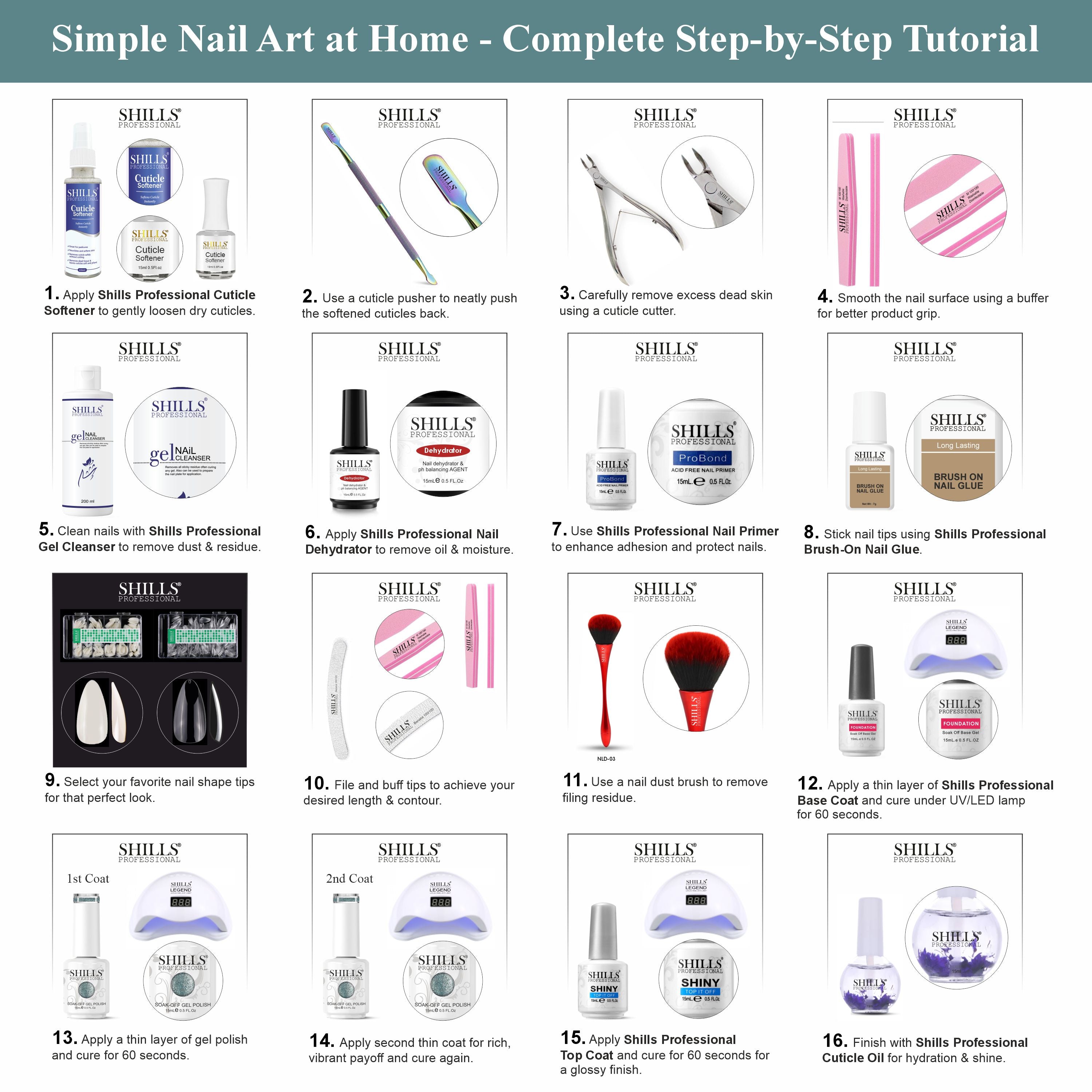 SHILLS PROFESSIONAL UV/LED Glitter Gel Polish 15ml