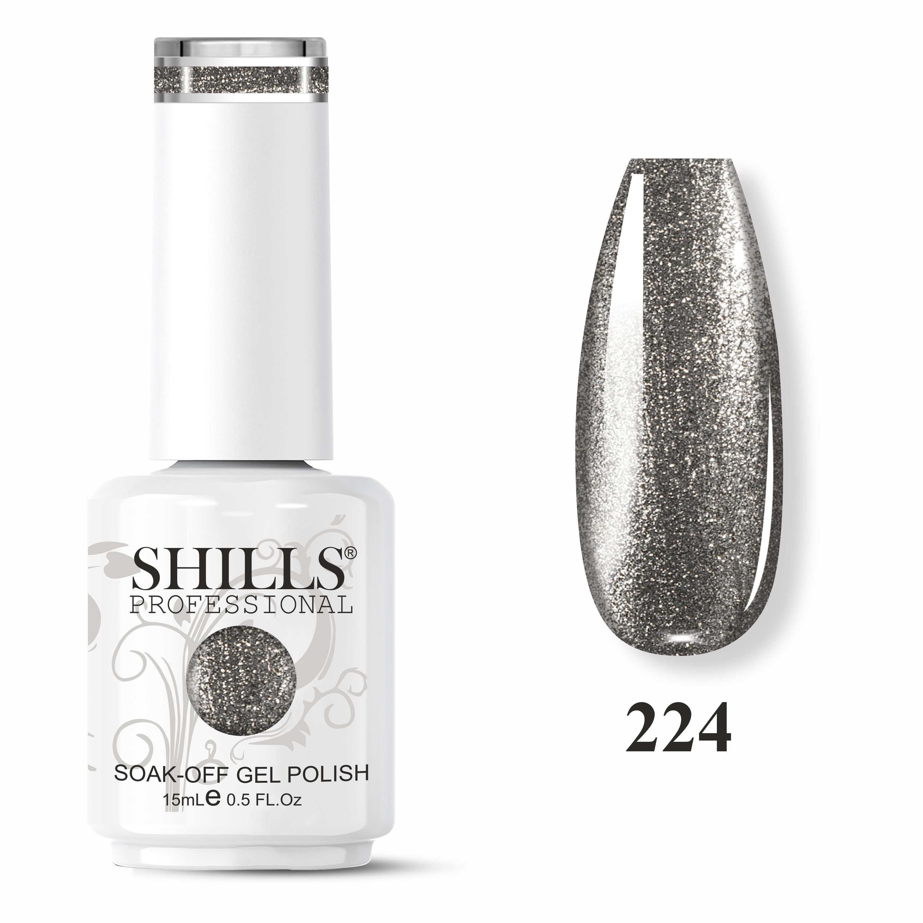 SHILLS PROFESSIONAL UV/LED Glitter Gel Polish 15ml