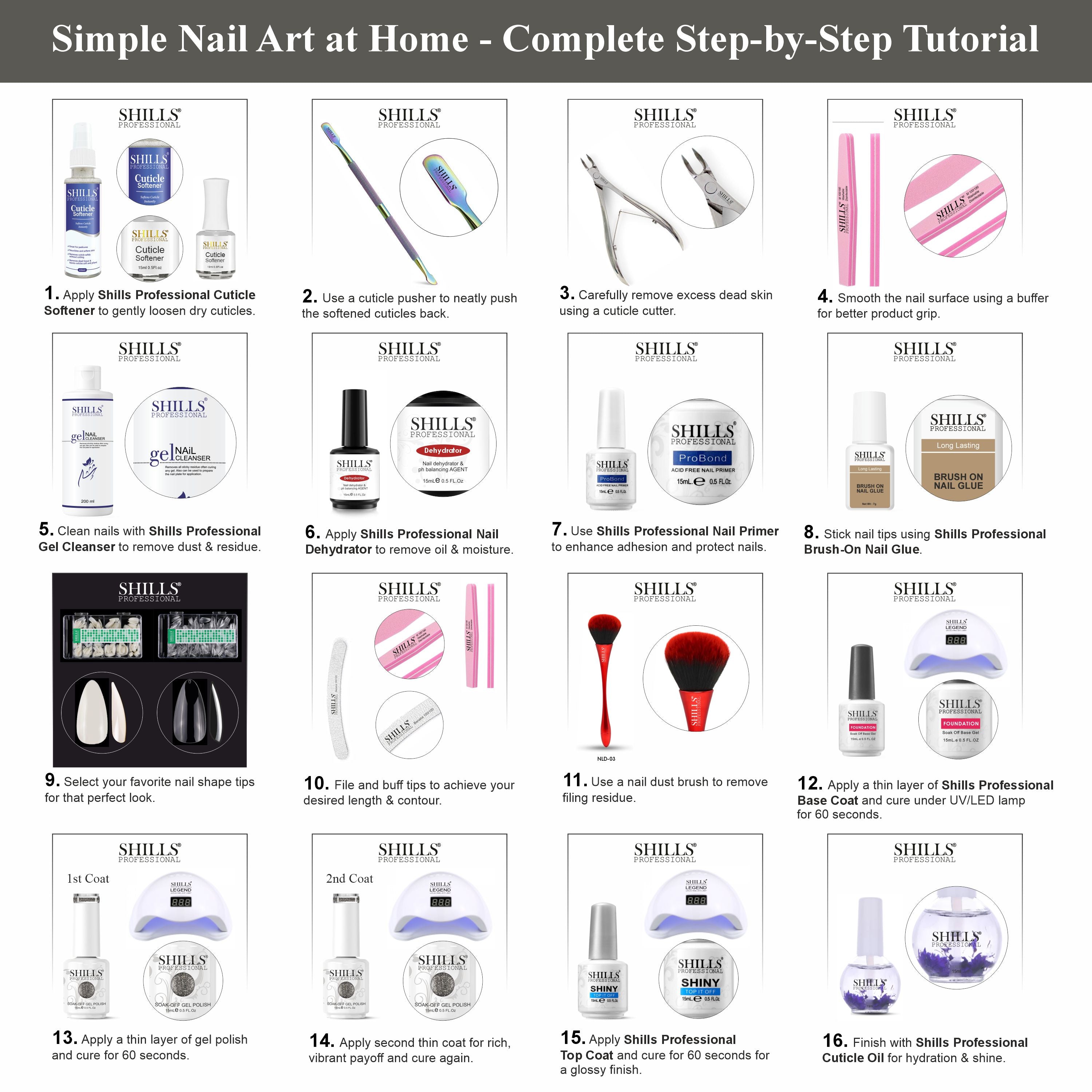 SHILLS PROFESSIONAL UV/LED Glitter Gel Polish 15ml