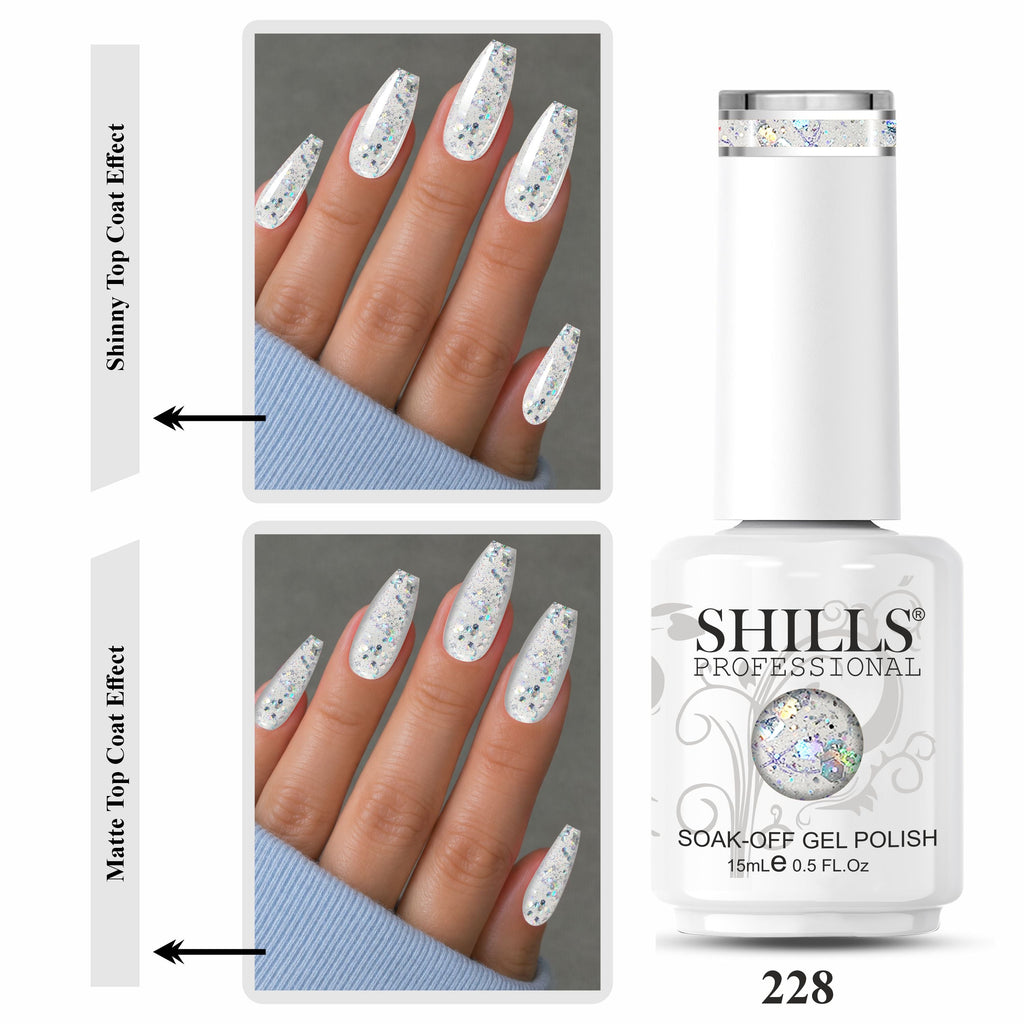 SHILLS PROFESSIONAL UV/LED Glitter Gel Polish 15ml