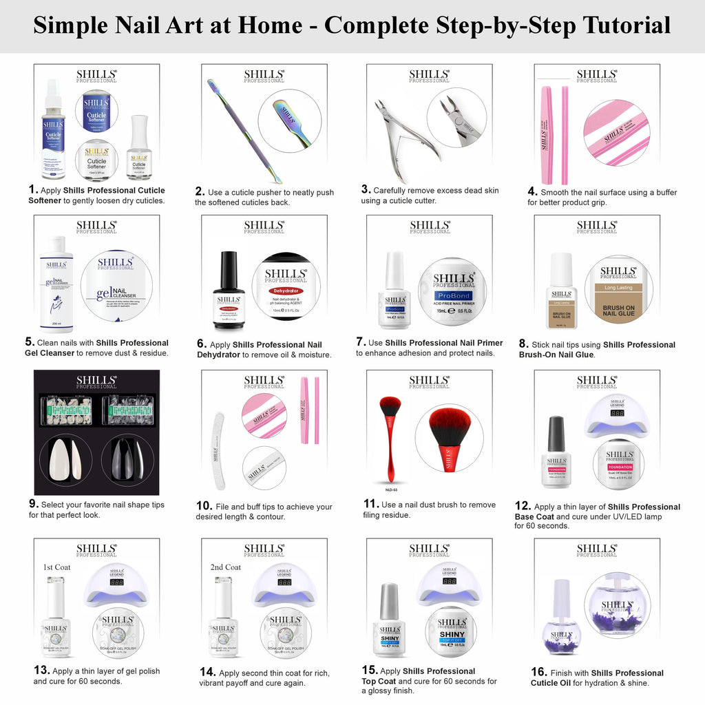 SHILLS PROFESSIONAL UV/LED Glitter Gel Polish 15ml