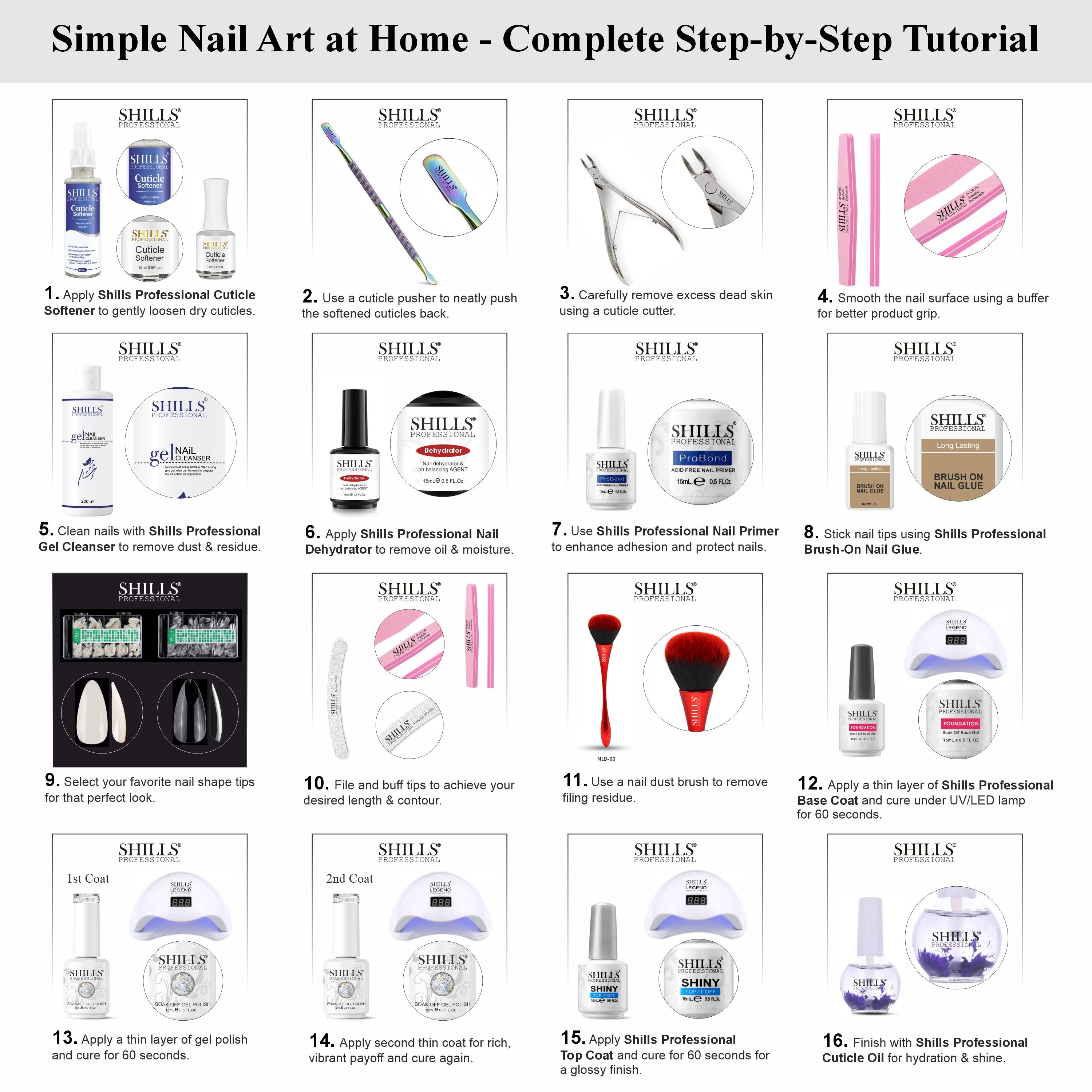 SHILLS PROFESSIONAL UV/LED Glitter Gel Polish 15ml