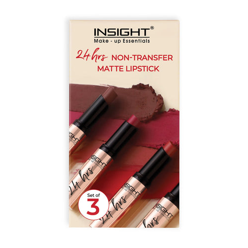 24 Hrs Non Transfer Matte Lipstick - Pack Of 3