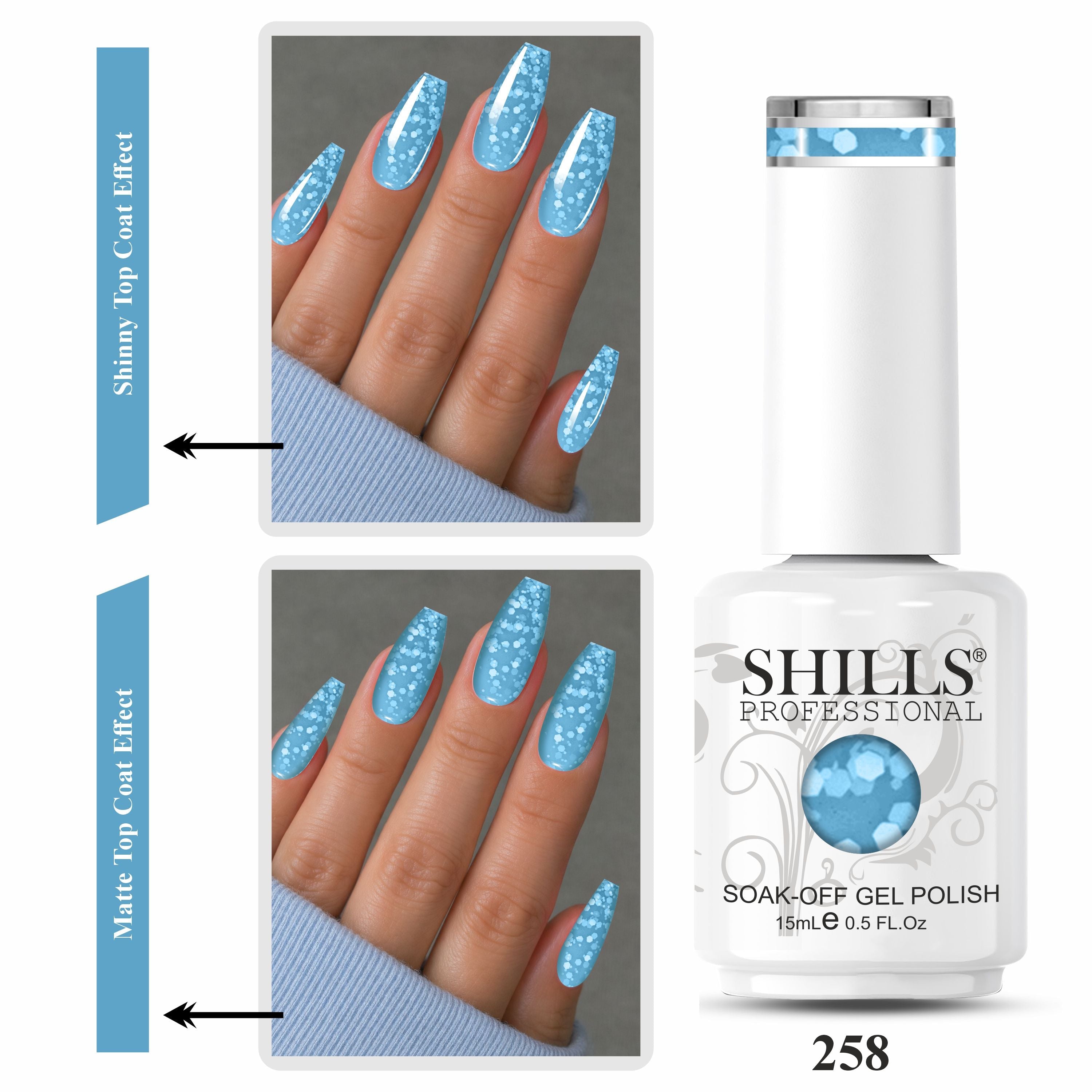 SHILLS PROFESSIONAL UV/LED Snowflake Gel Polish 15ml