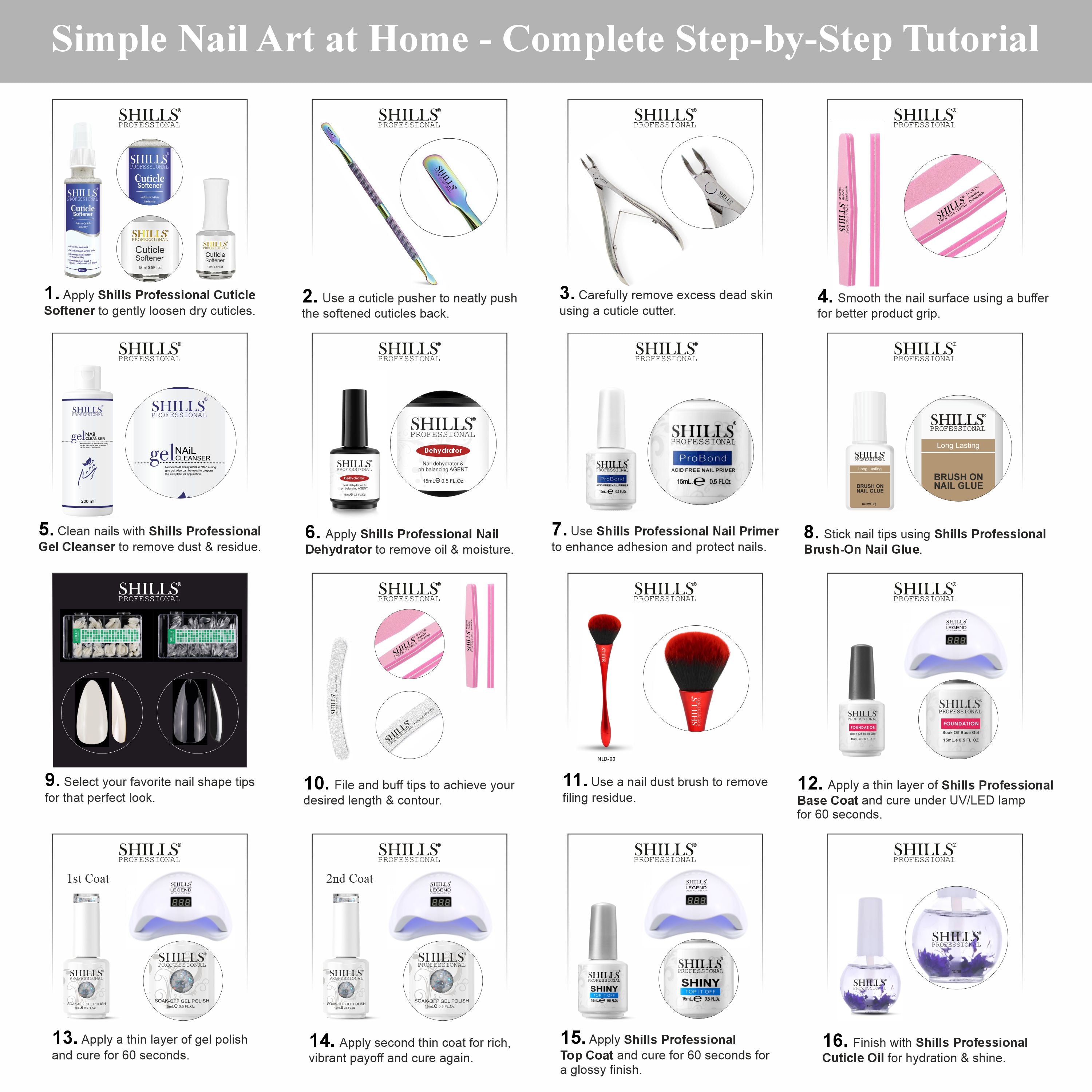 SHILLS PROFESSIONAL Laser Glitter UV/LED Gel Nail Polish 15ml