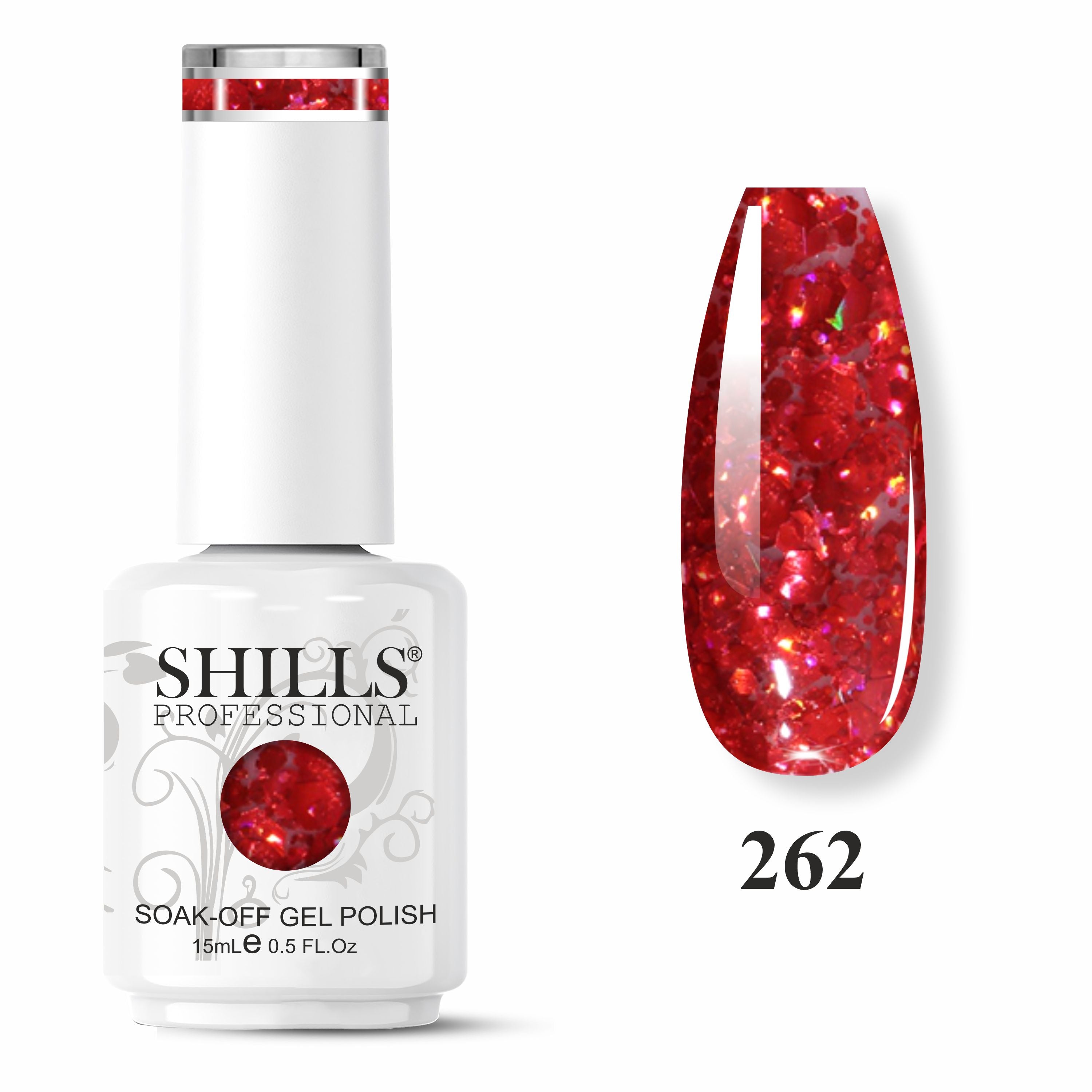 SHILLS PROFESSIONAL Laser Glitter UV/LED Gel Nail Polish 15ml