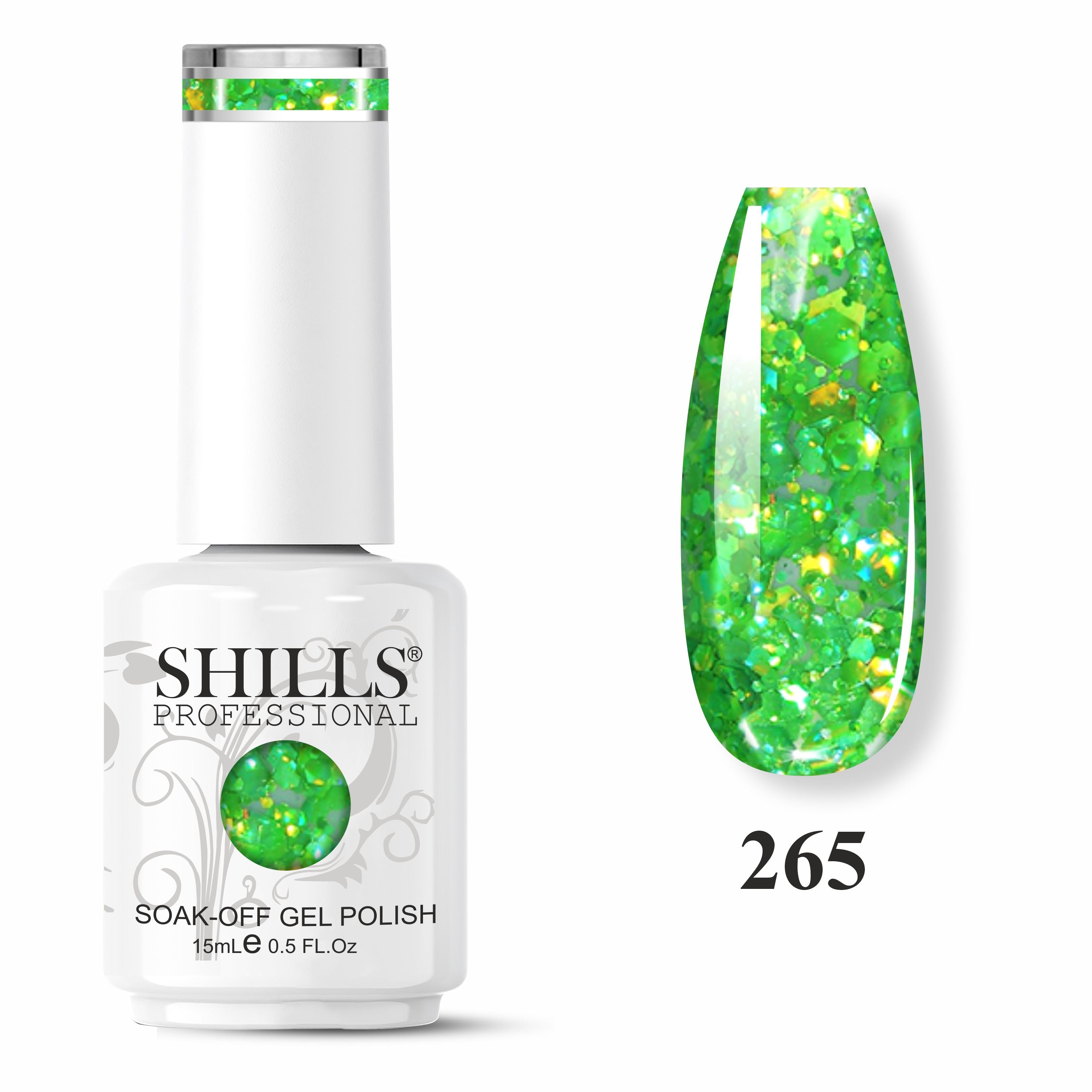 SHILLS PROFESSIONAL Laser Glitter UV/LED Gel Nail Polish 15ml