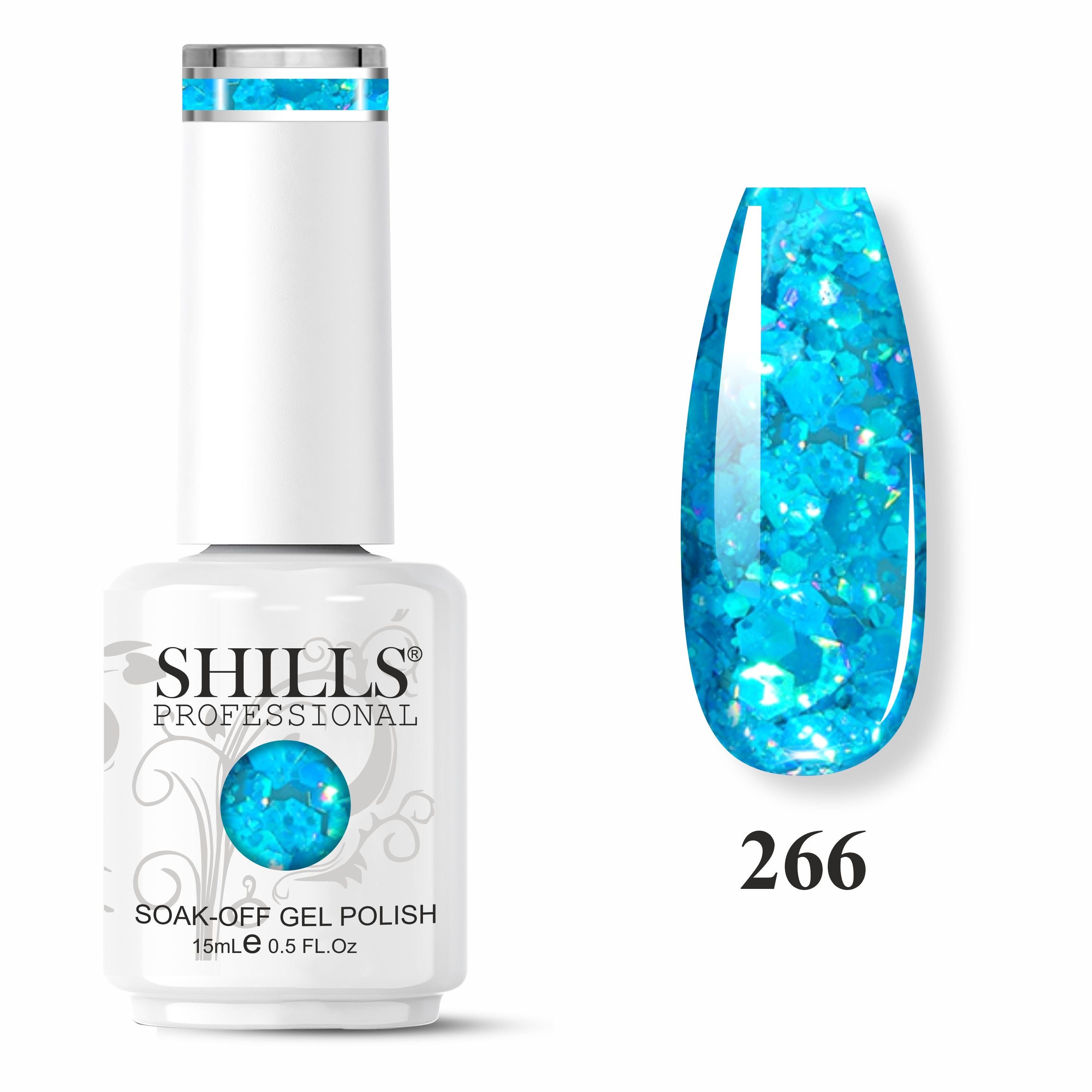 SHILLS PROFESSIONAL Laser Glitter UV/LED Gel Nail Polish 15ml
