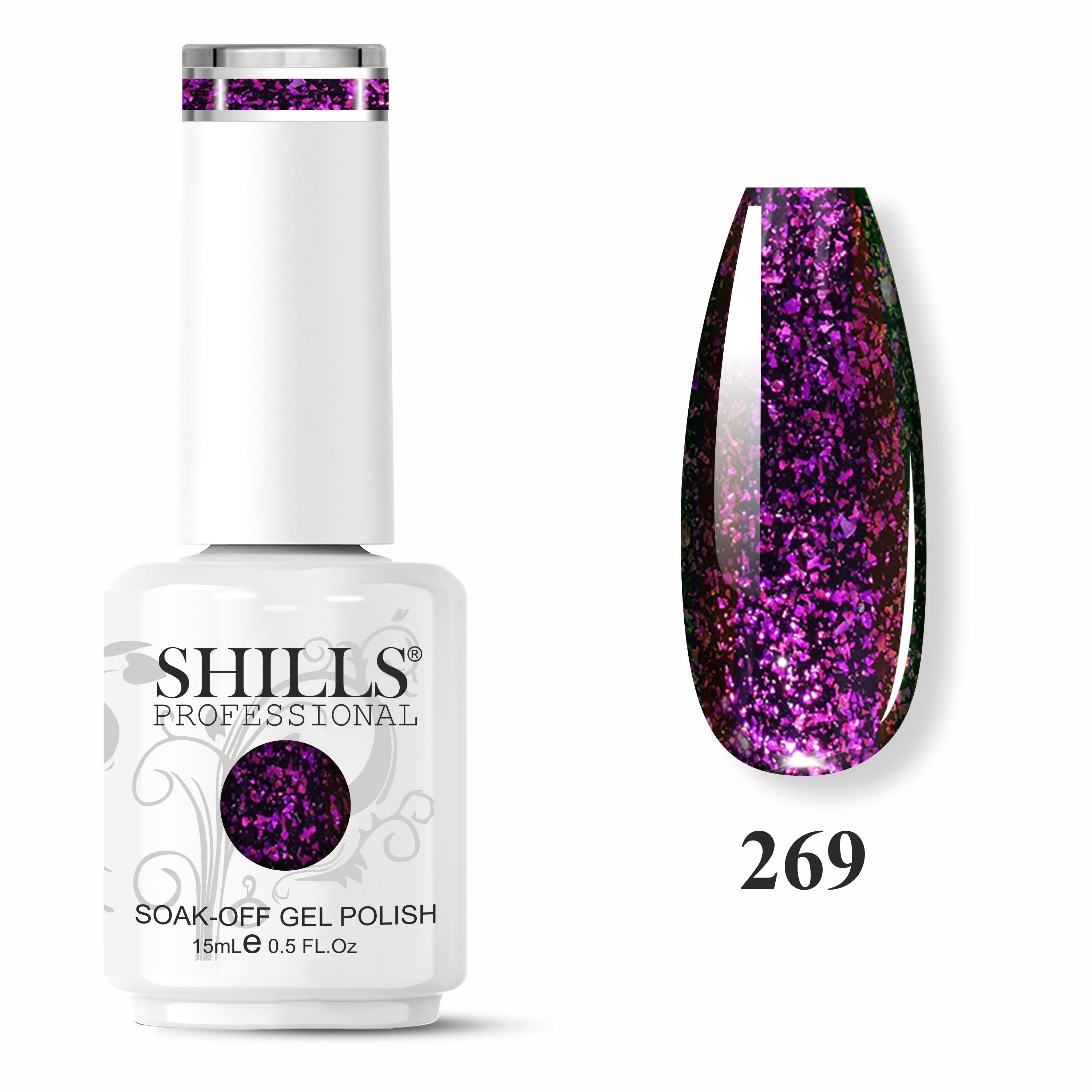 Shills Professional Fireworks UV/LED Gel Nail Polish 15ml SPG267-SPG272