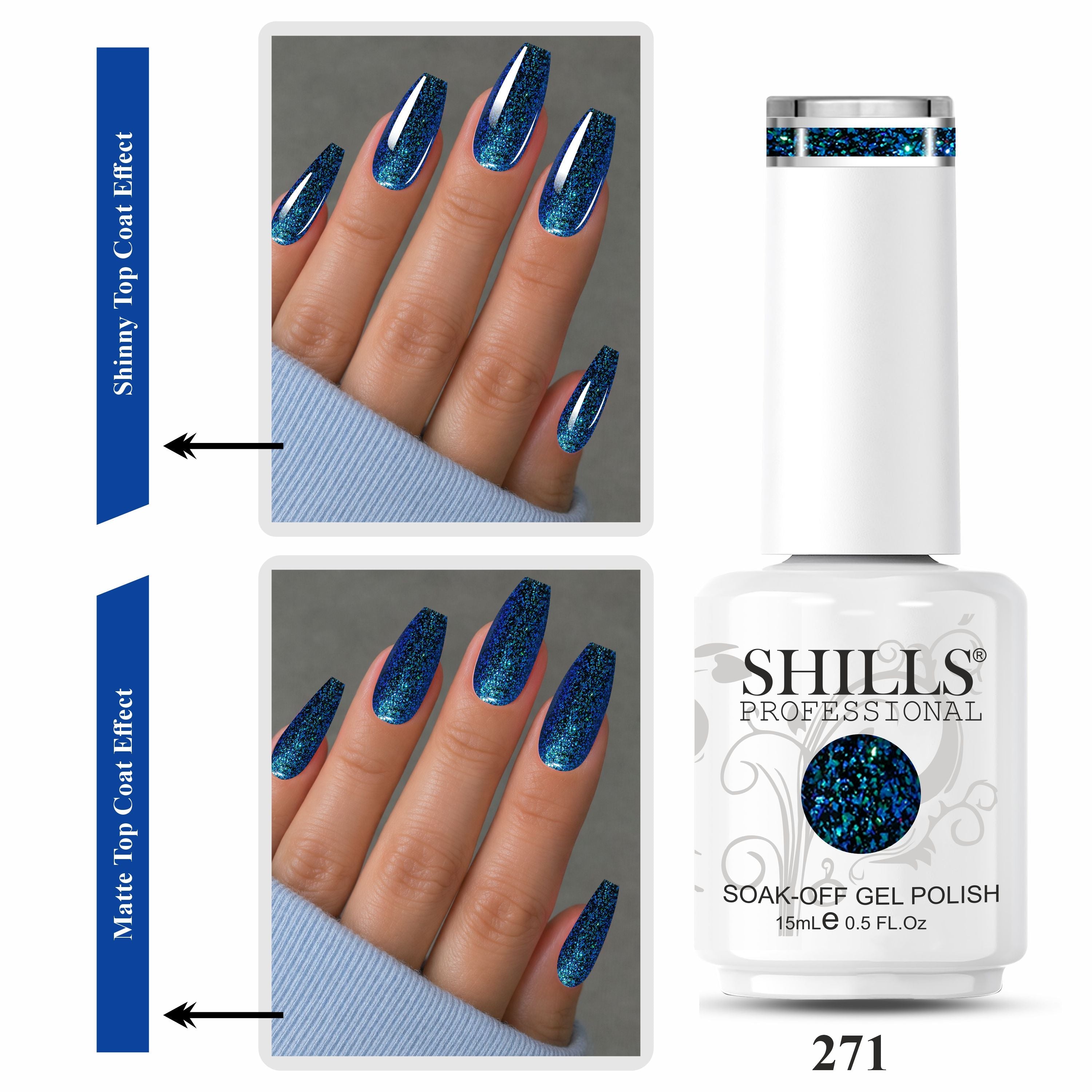 Shills Professional Fireworks UV/LED Gel Nail Polish 15ml SPG267-SPG272