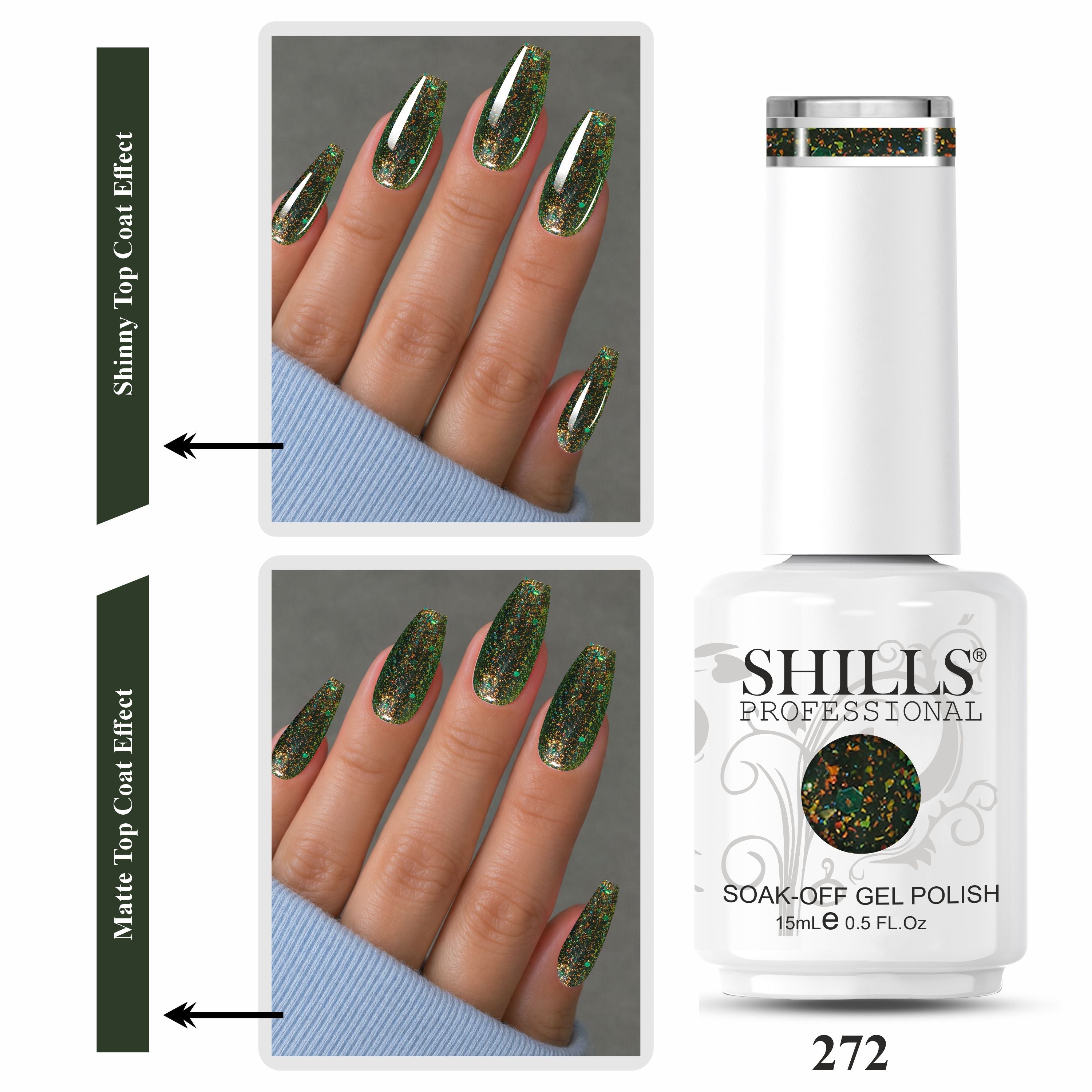 Shills Professional Fireworks UV/LED Gel Nail Polish 15ml SPG267-SPG272