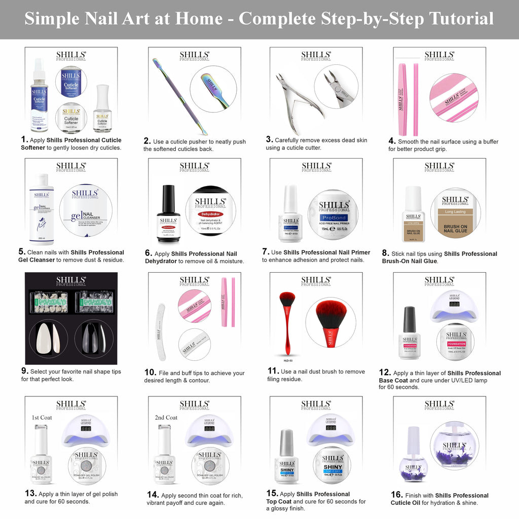 SHILLS PROFESSIONAL UV/LED Shiny Glitter Gel Polish 15ml
