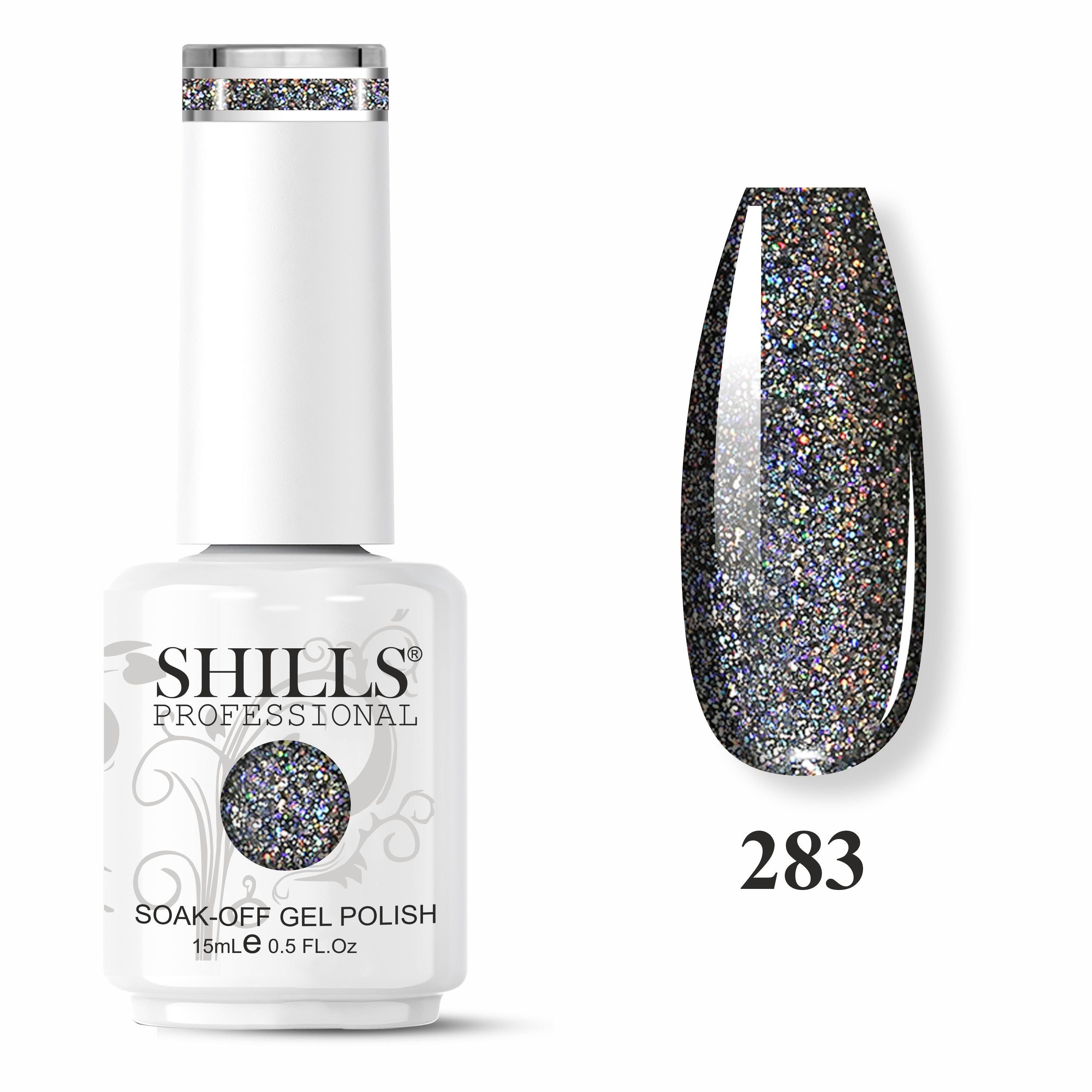 SHILLS PROFESSIONAL UV/LED Shiny Glitter Gel Polish 15ml