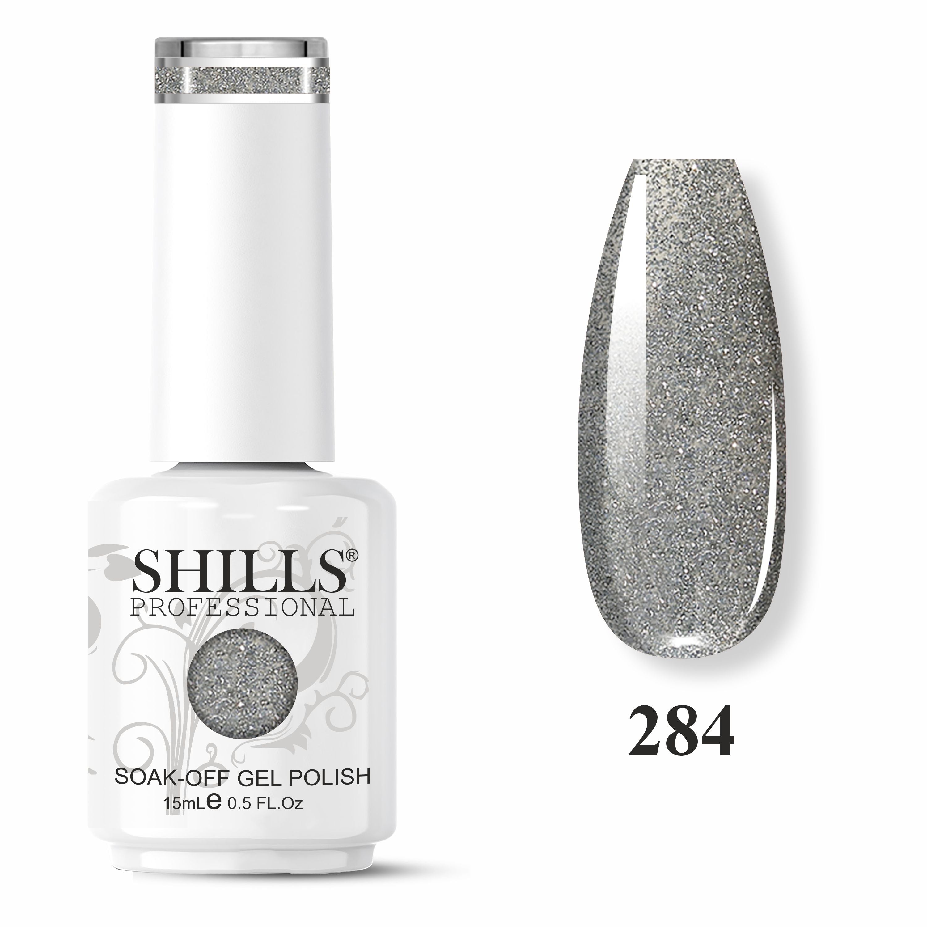 SHILLS PROFESSIONAL UV/LED Shiny Glitter Gel Polish 15ml