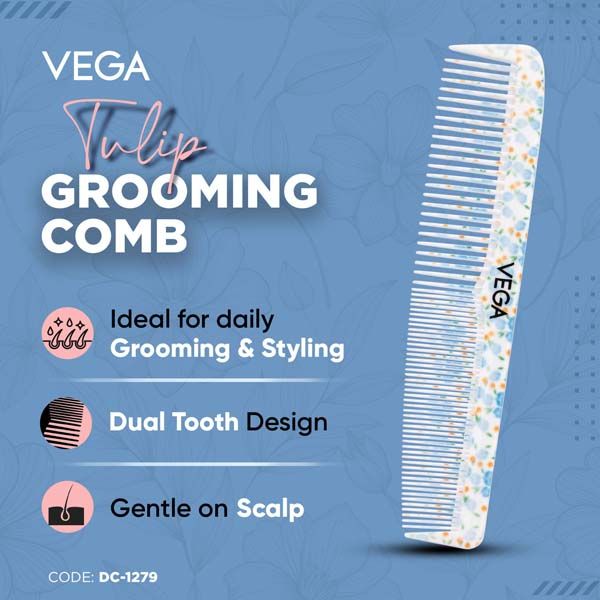 Tulip Grooming Comb - DC-1279