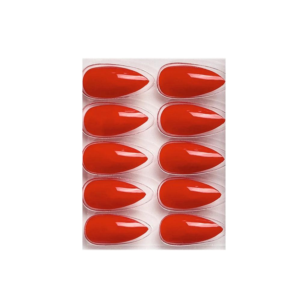Glossy Solid Color Nails Sharp Almond(SPN631-SPN656)