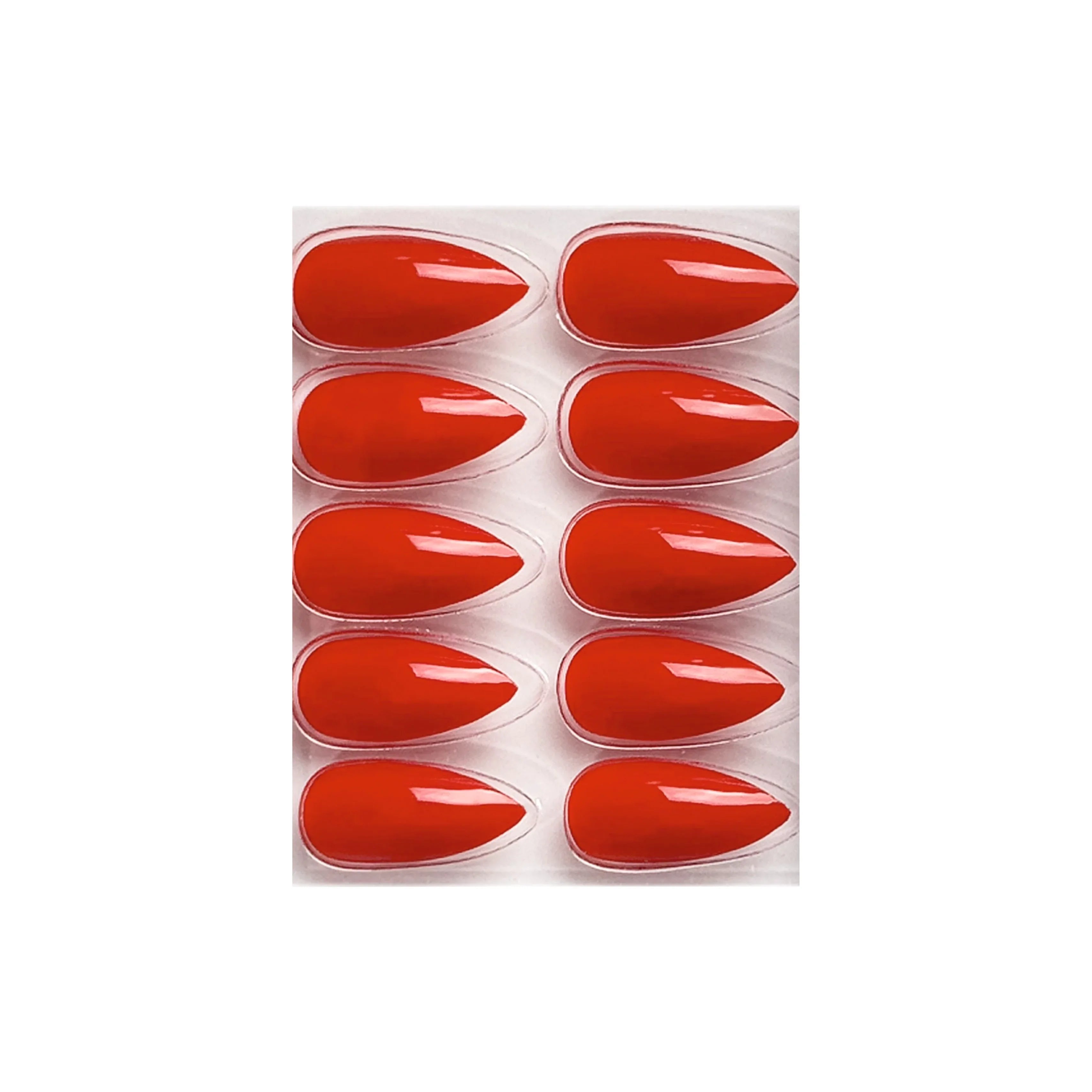 Glossy Solid Color Nails Sharp Almond(SPN631-SPN656)