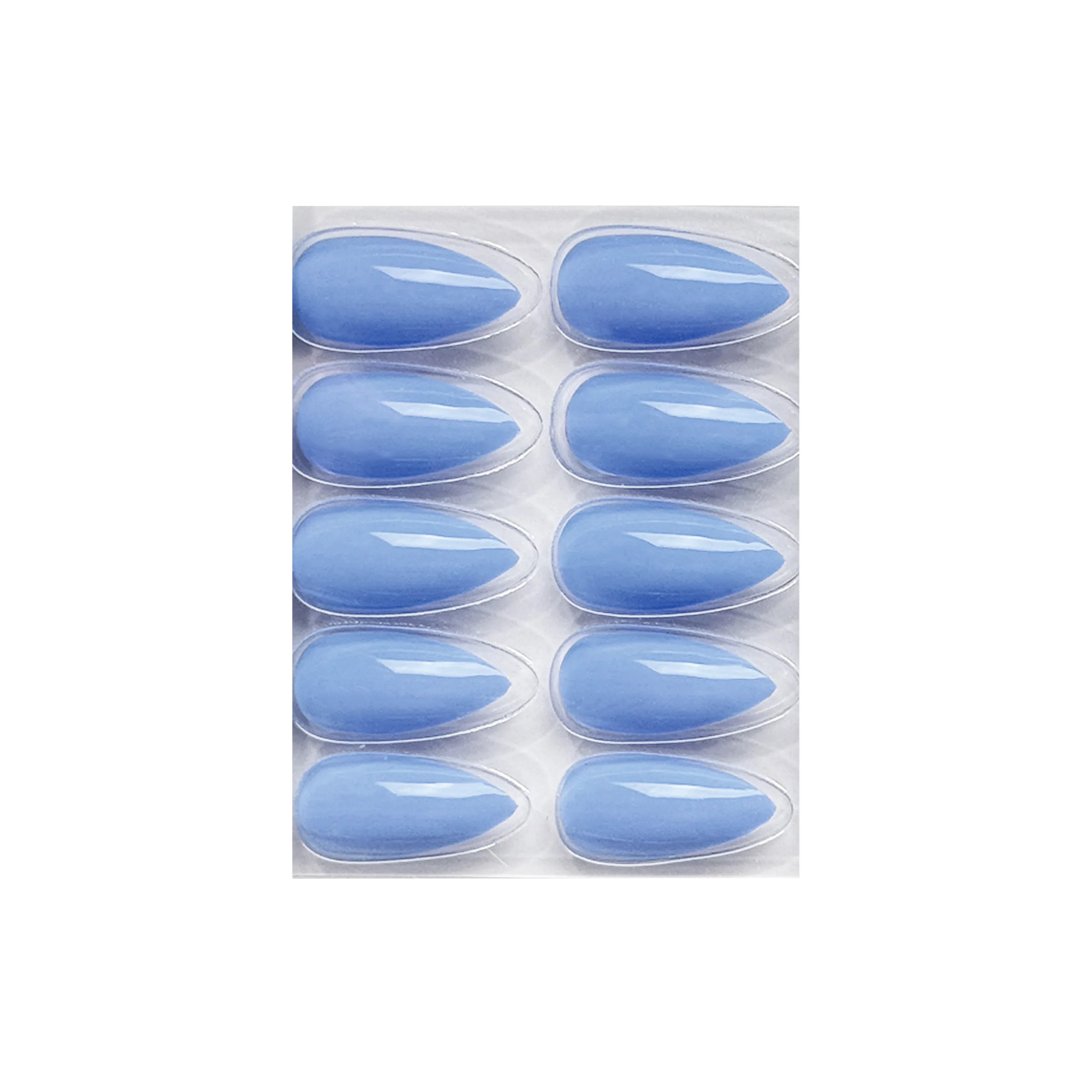 Glossy Solid Color Nails Sharp Almond(SPN631-SPN656)