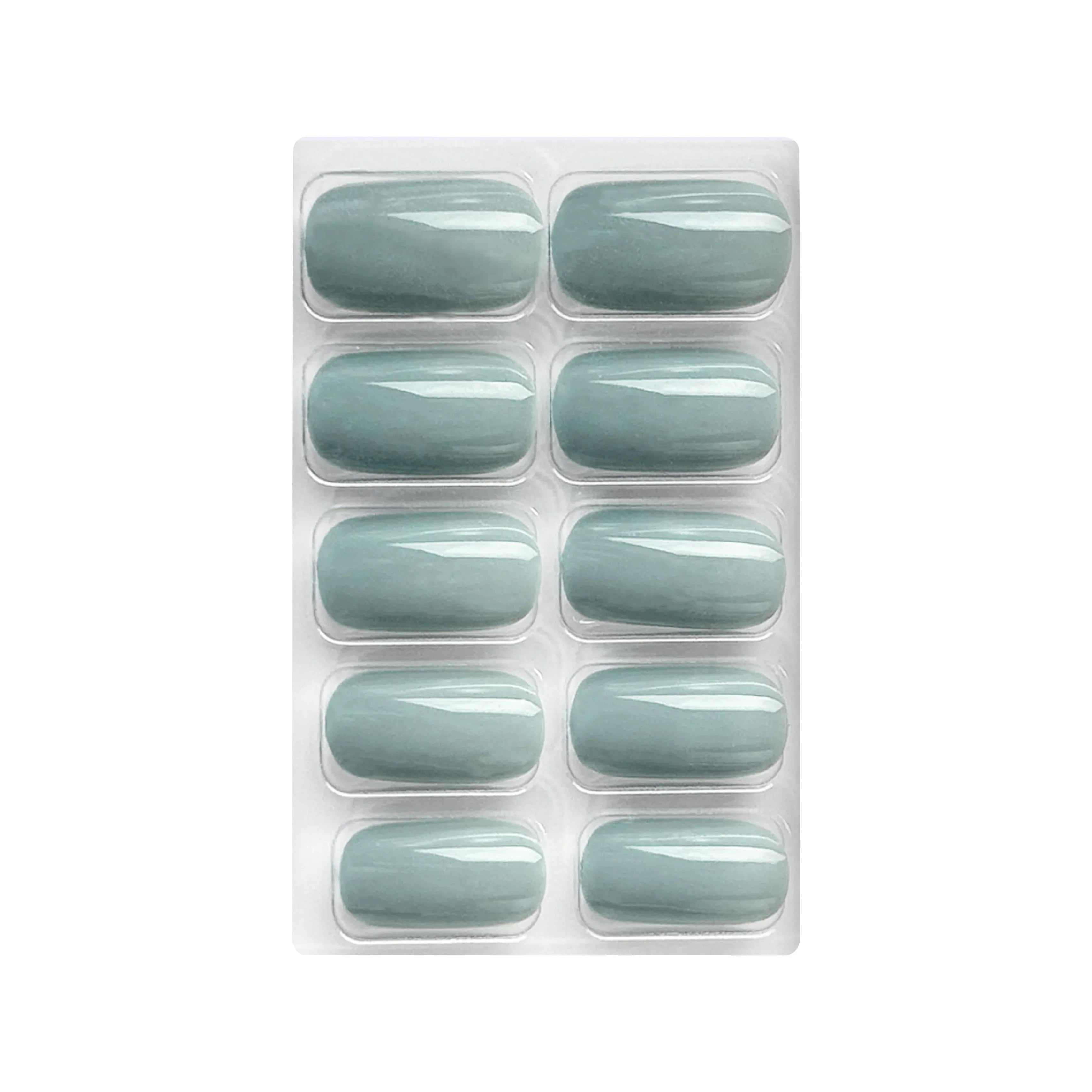 Glossy Solid Color Nails Square(SPN579-SPN604)