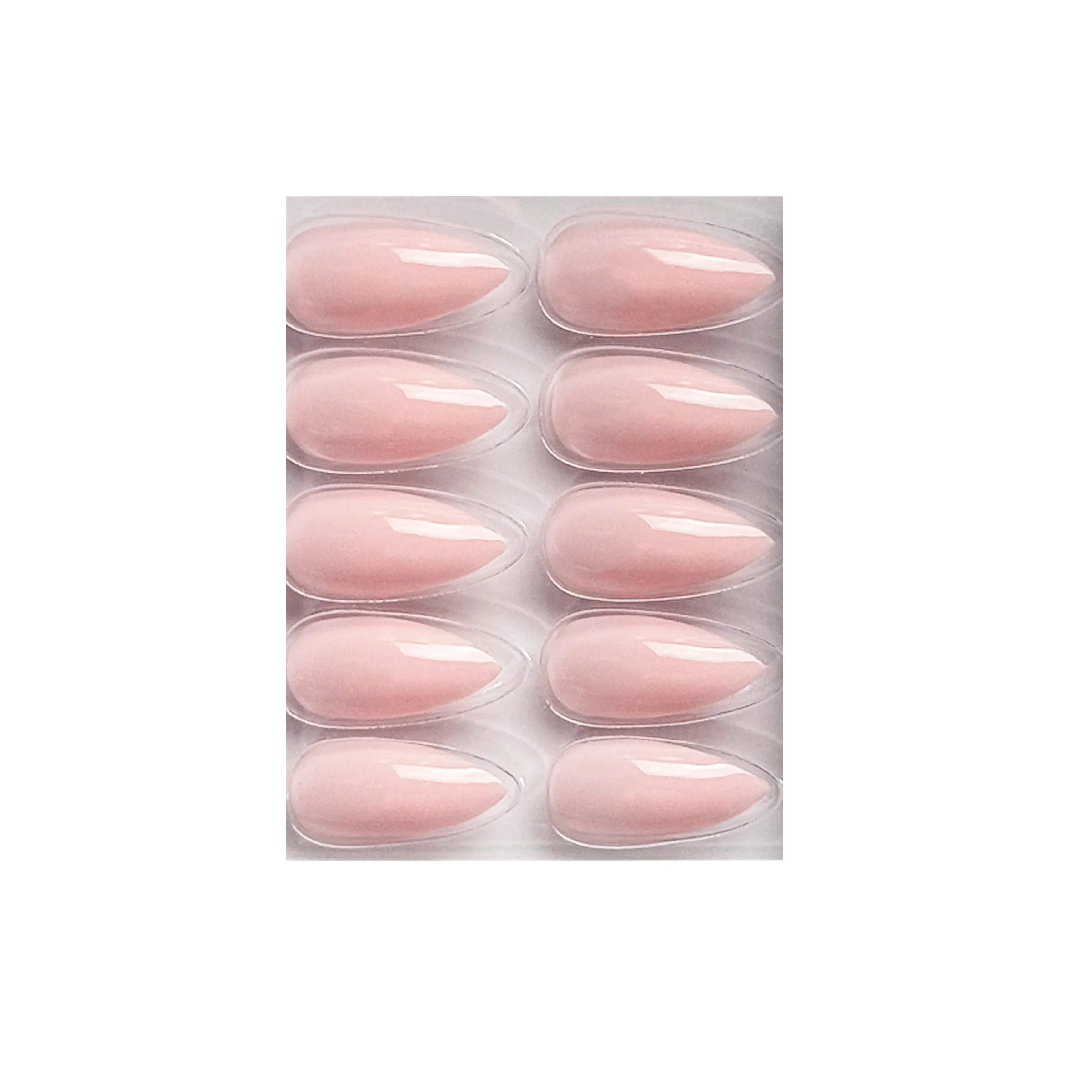 Glossy Solid Color Nails Sharp Almond(SPN631-SPN656)