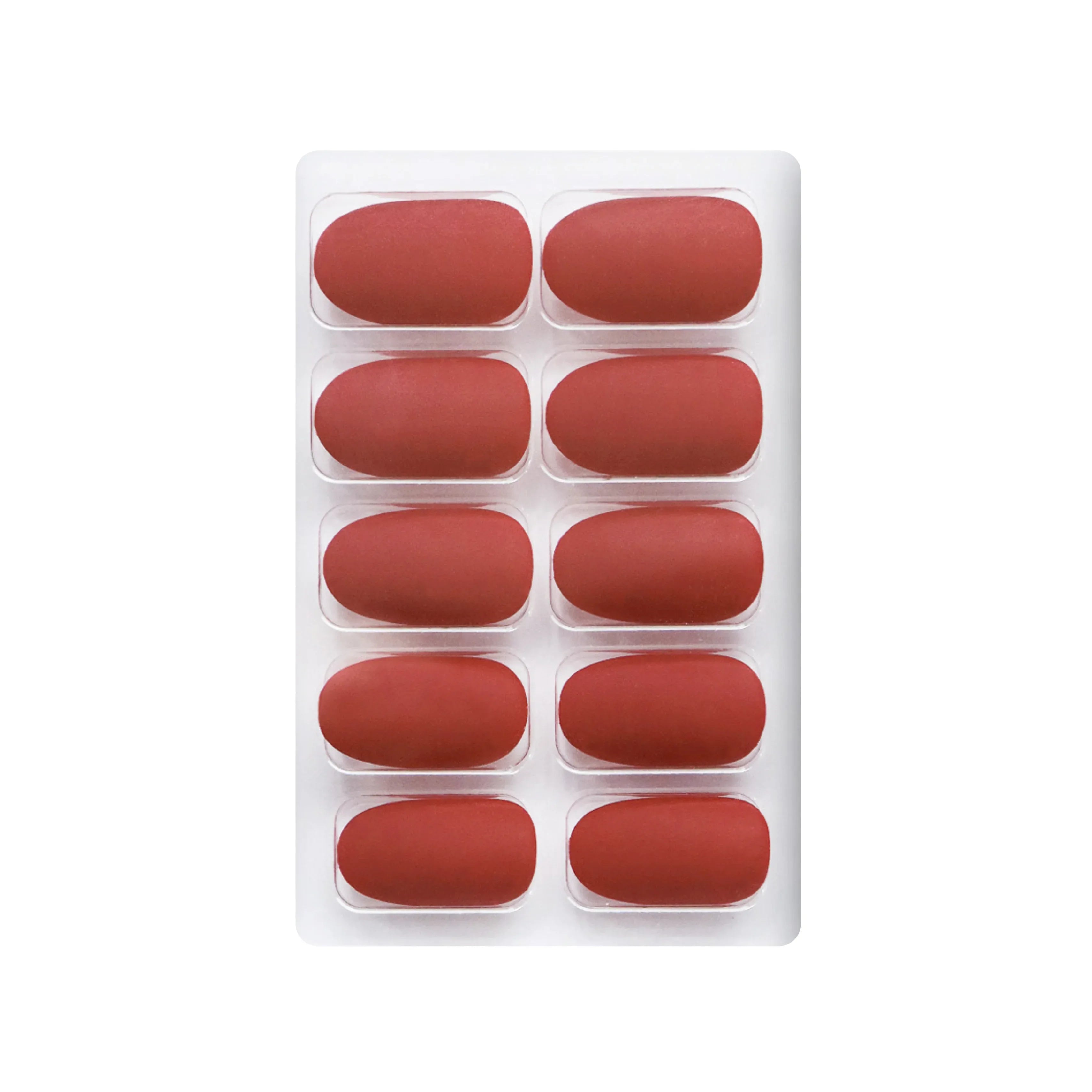 Matte Solid Color Nails Oval(SPN657-SPN666)