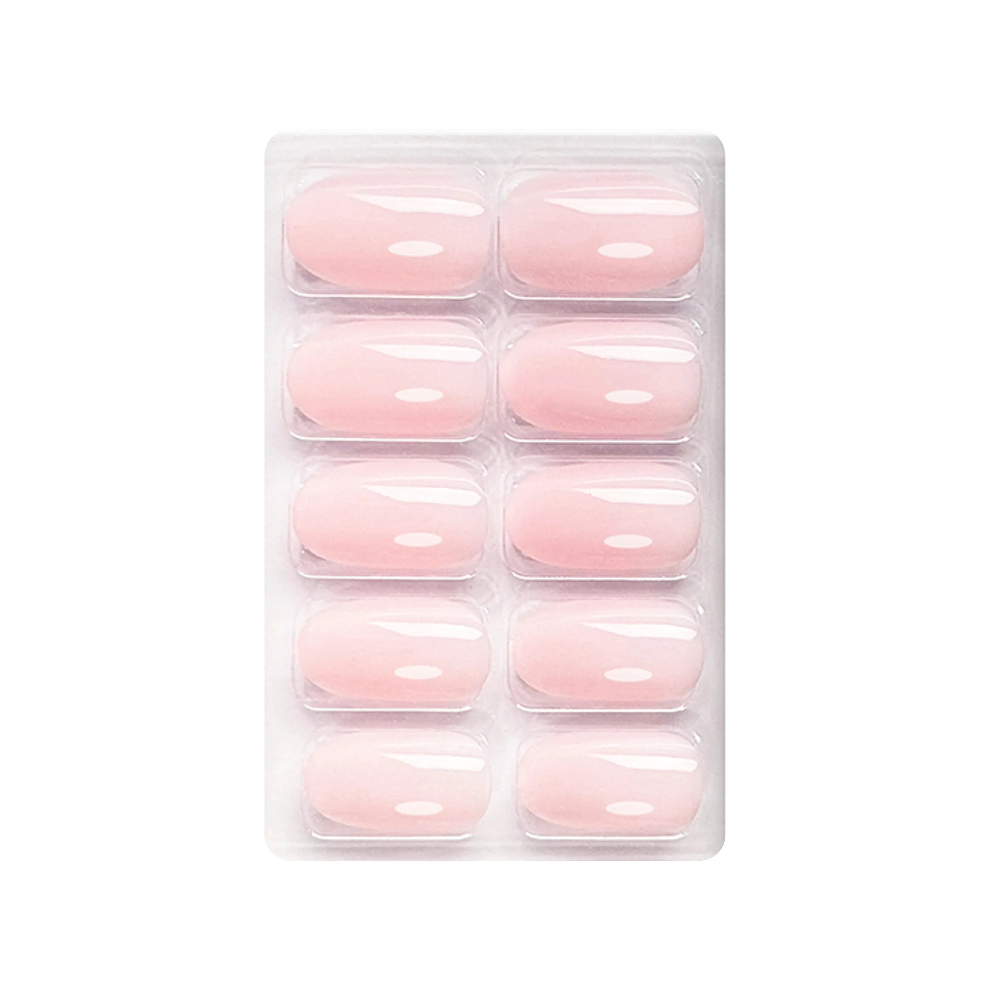 Glossy Solid Color Nails Oval(SPN527-SPN552)