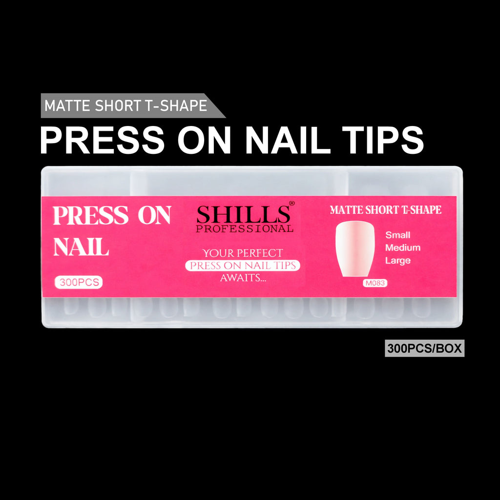 Press On Nail Tips – Matte Short T-Shape