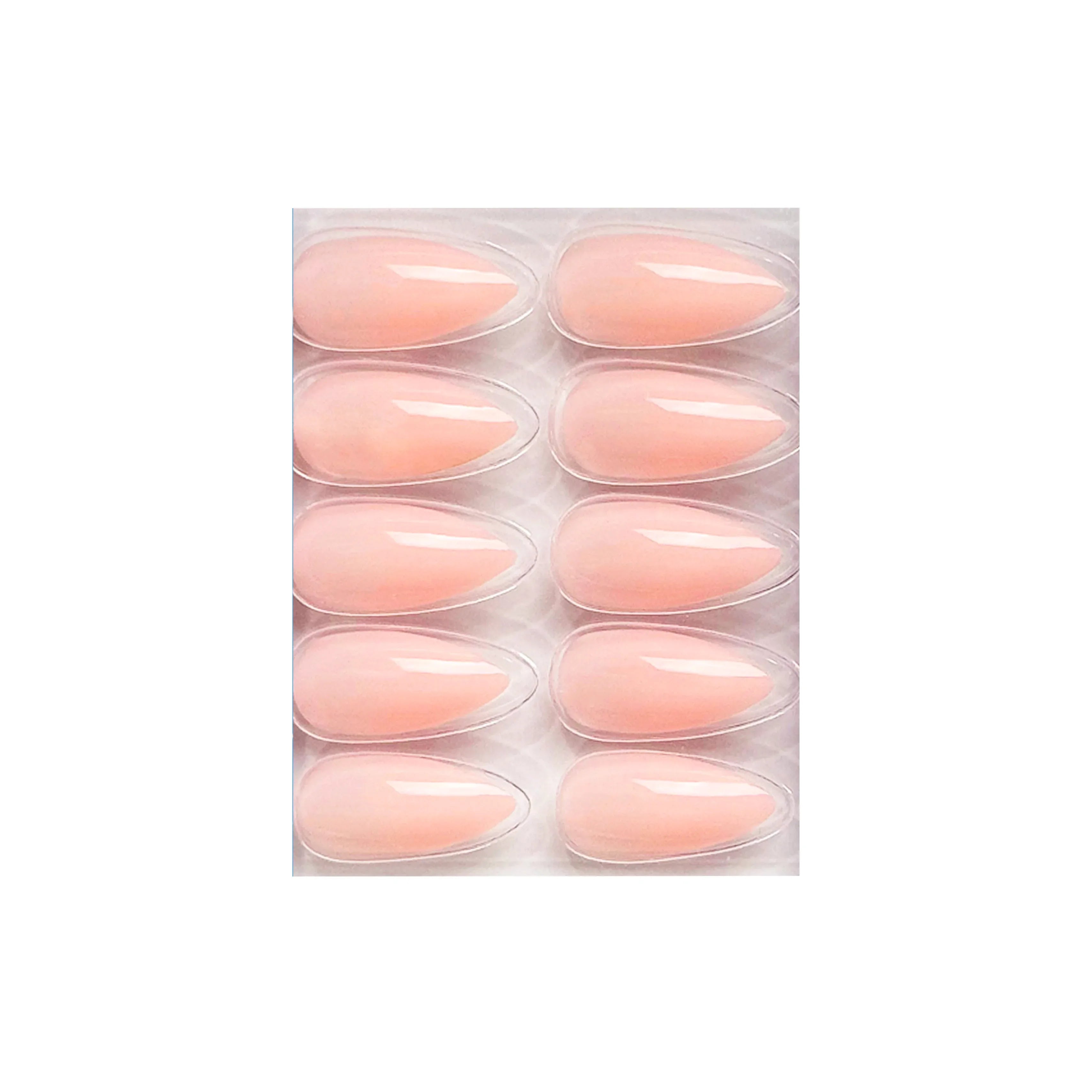 Glossy Solid Color Nails Sharp Almond(SPN631-SPN656)