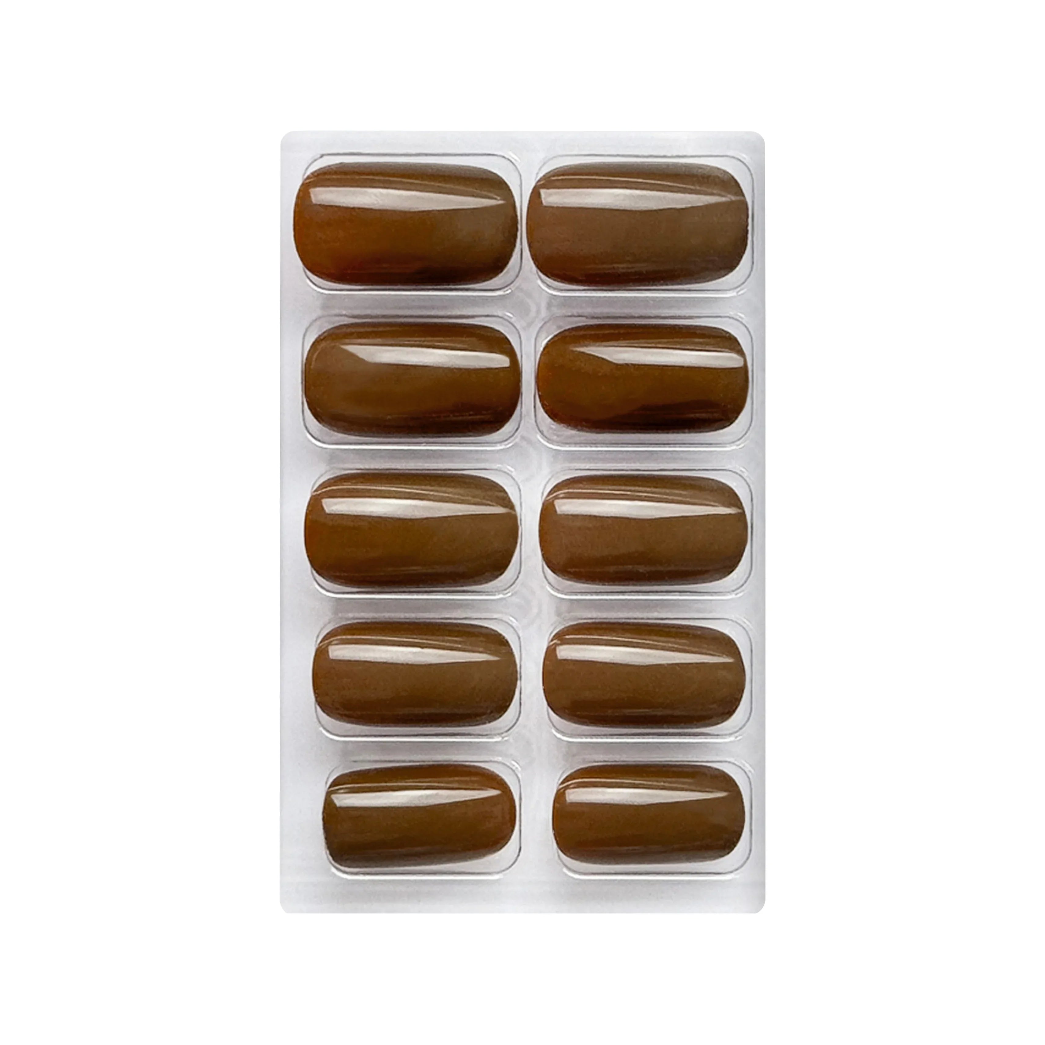 Glossy Solid Color Nails Square(SPN553-SPN604)
