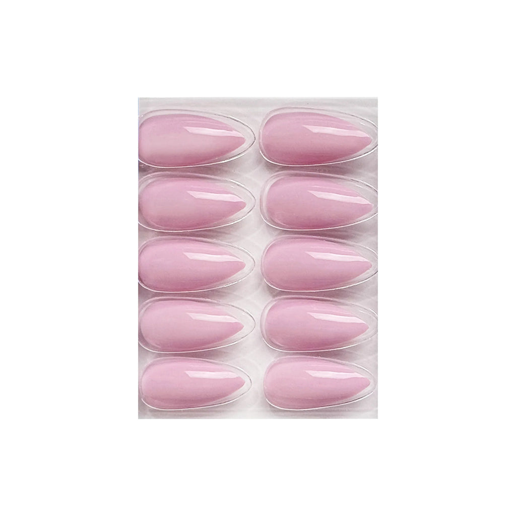 Glossy Solid Color Nails Sharp Almond(SPN631-SPN656)