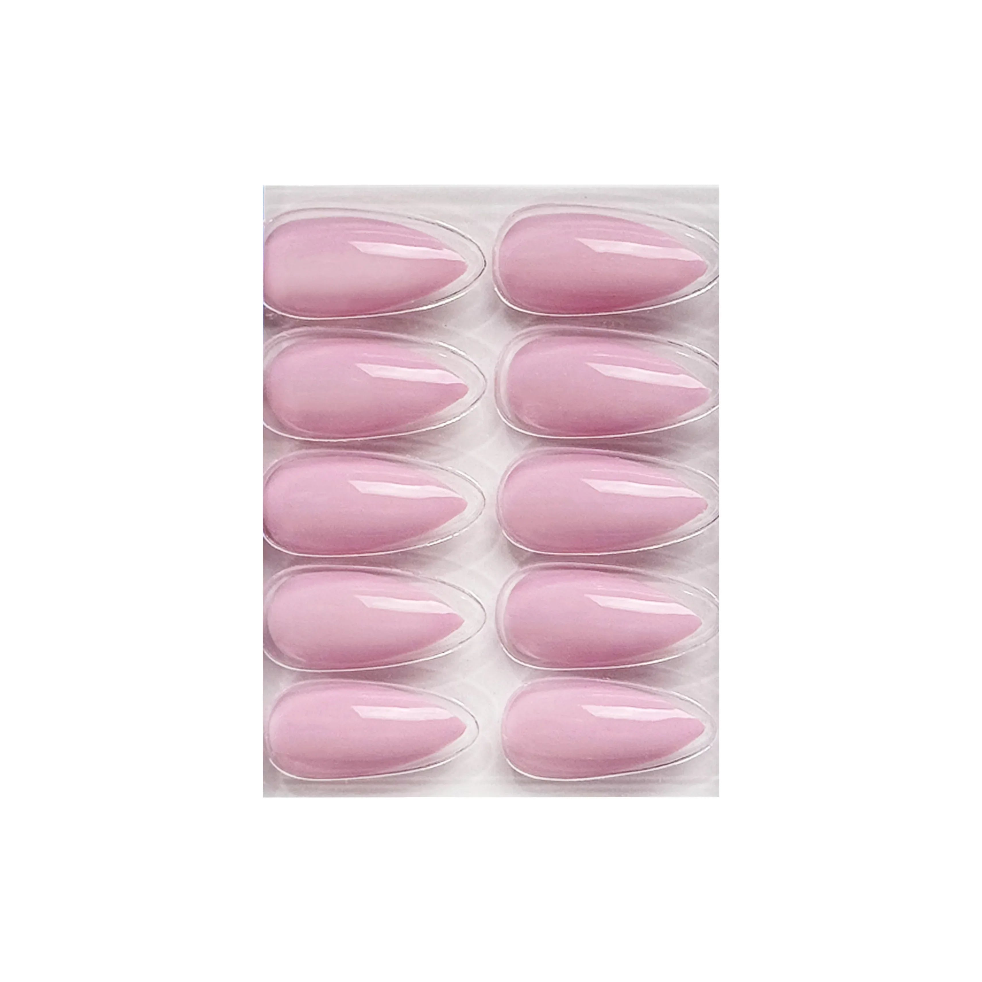 Glossy Solid Color Nails Sharp Almond(SPN631-SPN656)