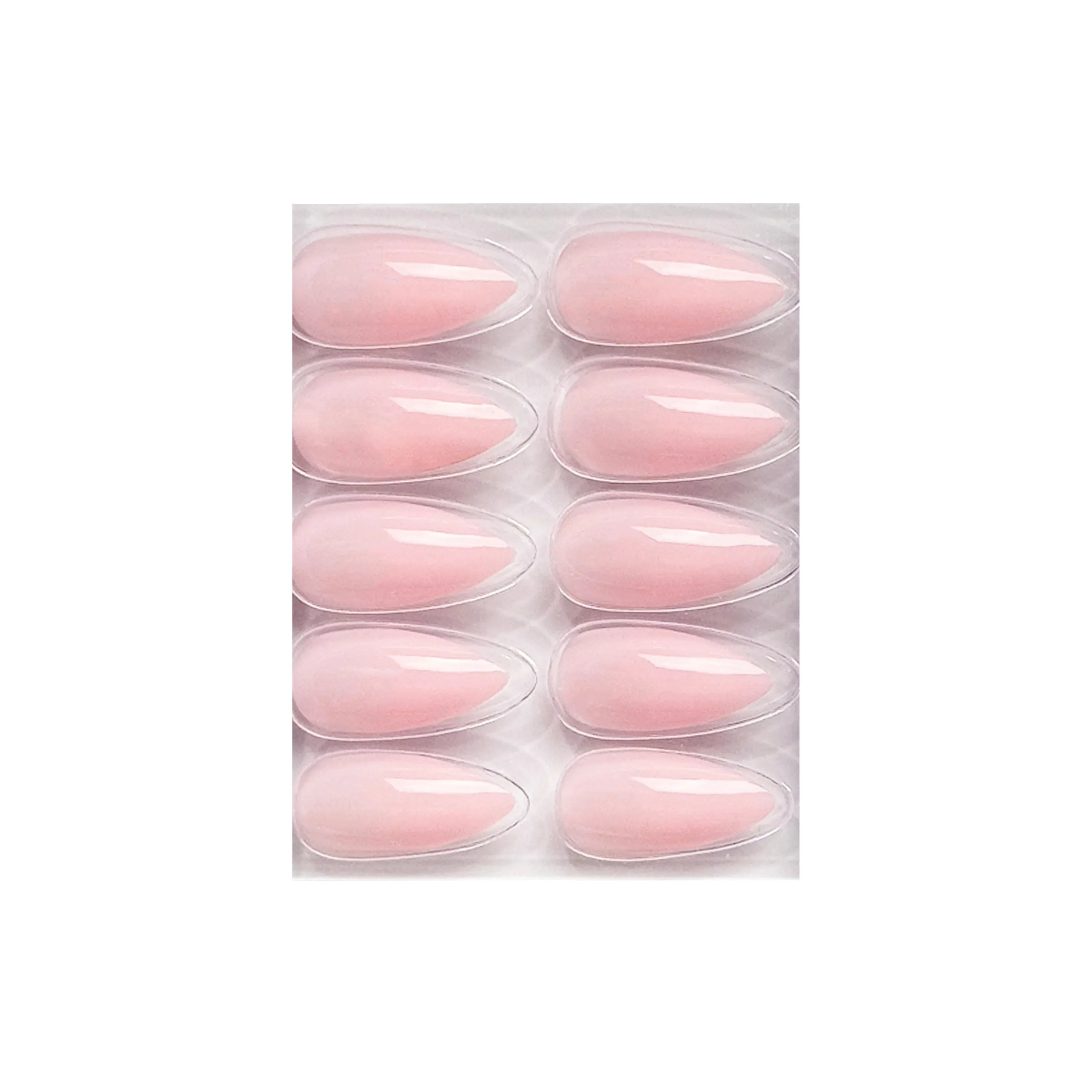 Glossy Solid Color Nails Sharp Almond(SPN631-SPN656)
