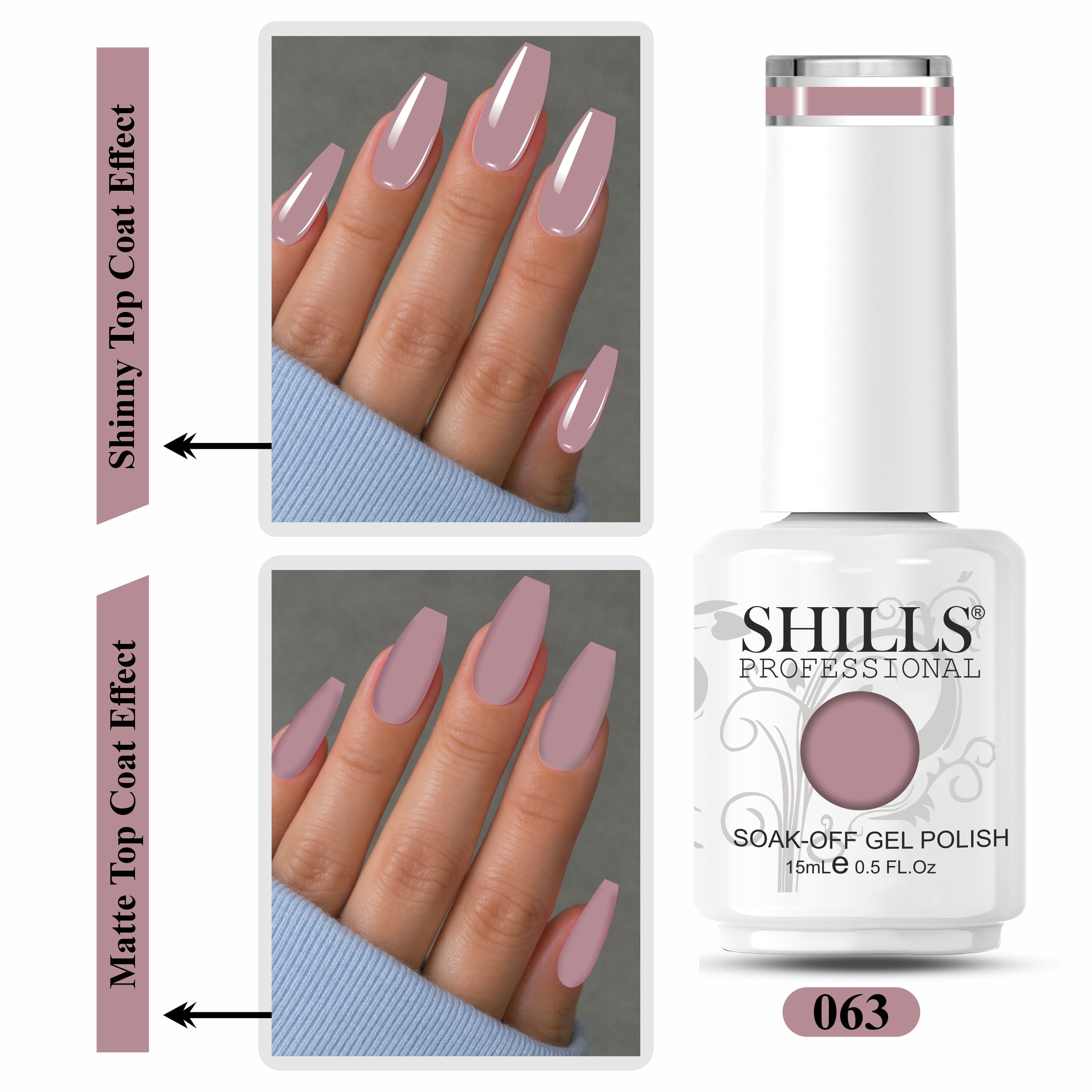 SHILLS PROFESSIONAL UV/LED Gel Nail Polish 15ml
