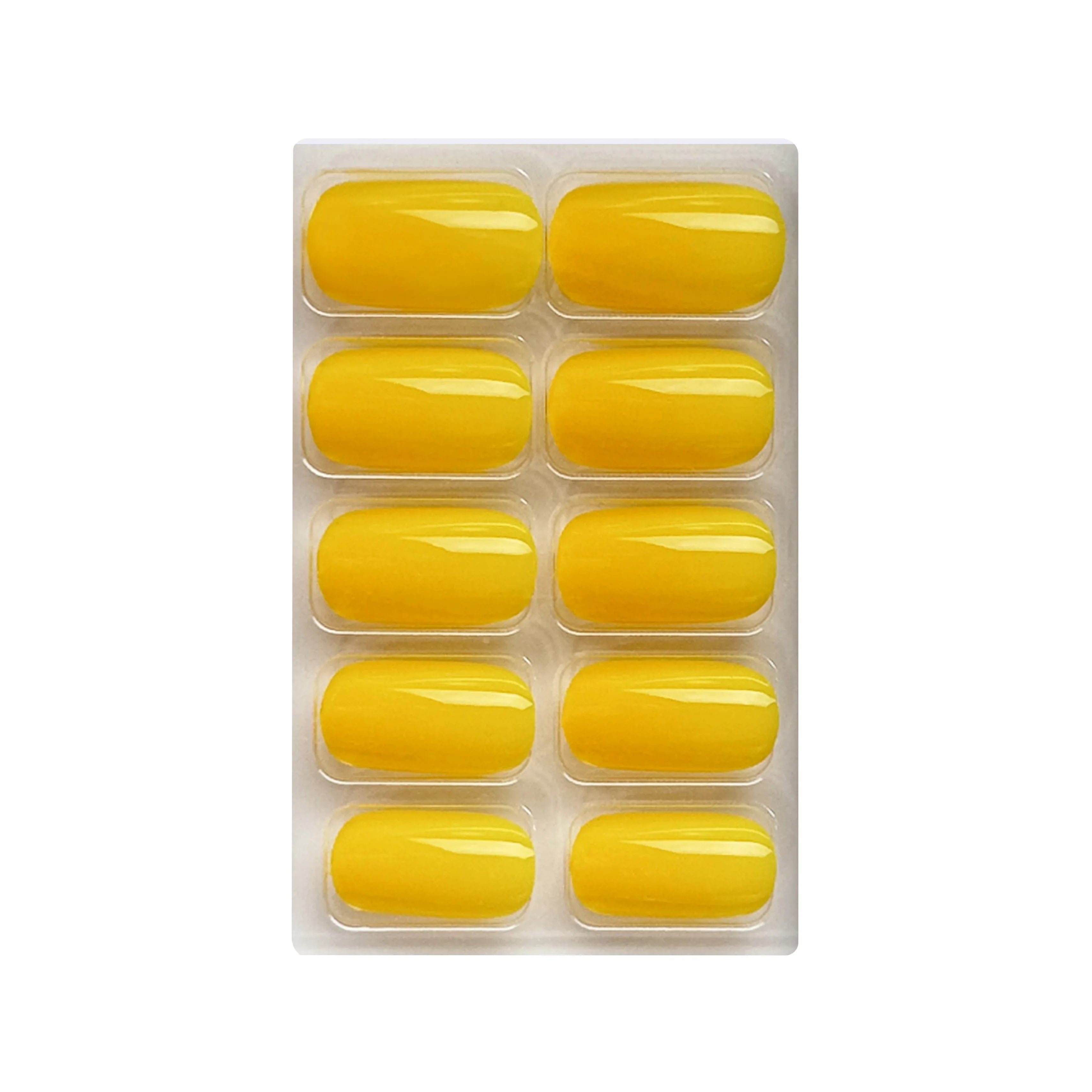 Glossy Solid Color Nails Square(SPN579-SPN604)