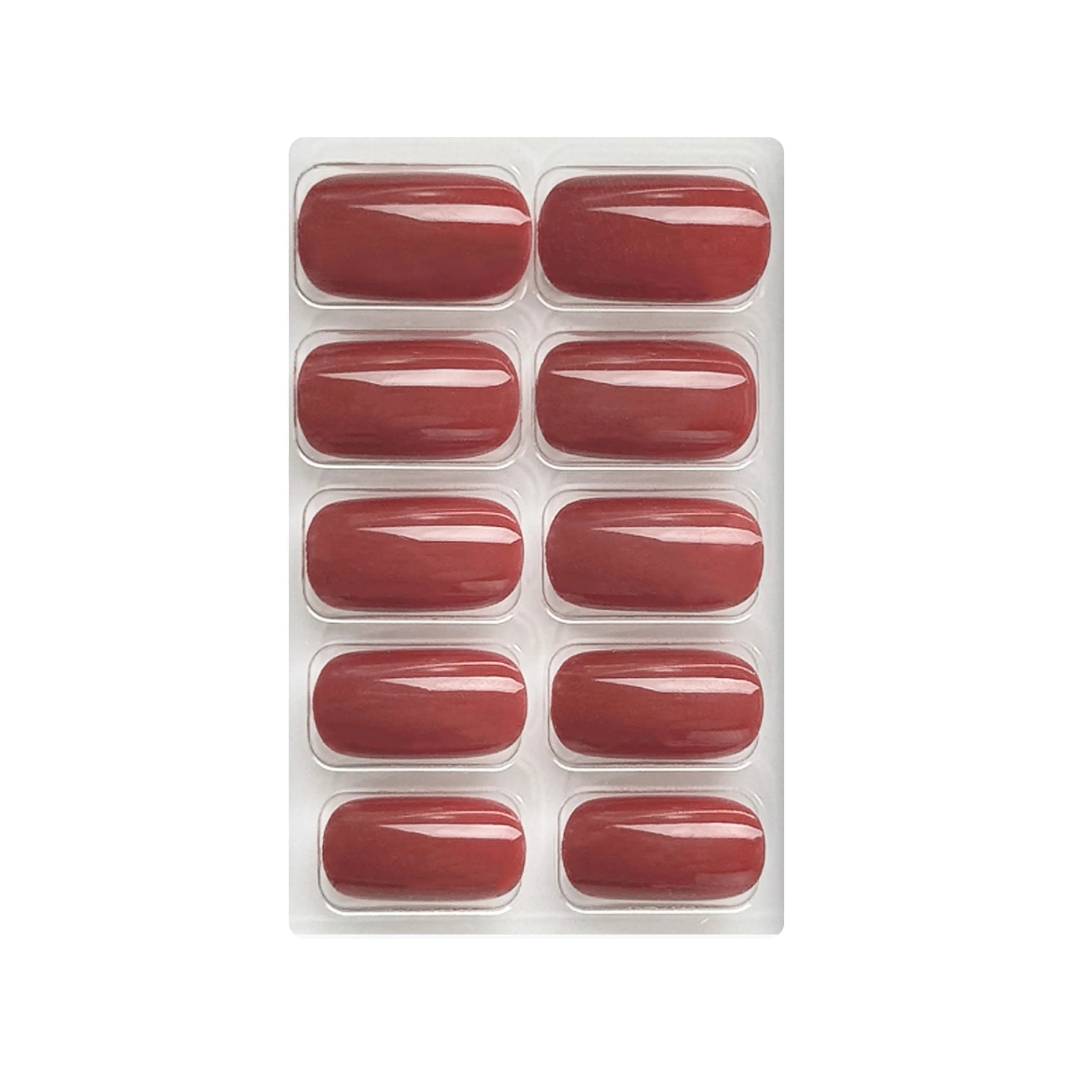 Glossy Solid Color Nails Square(SPN579-SPN604)