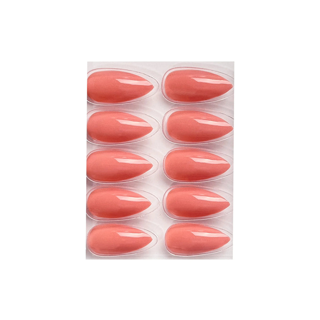 Glossy Solid Color Nails Sharp Almond(SPN631-SPN656)