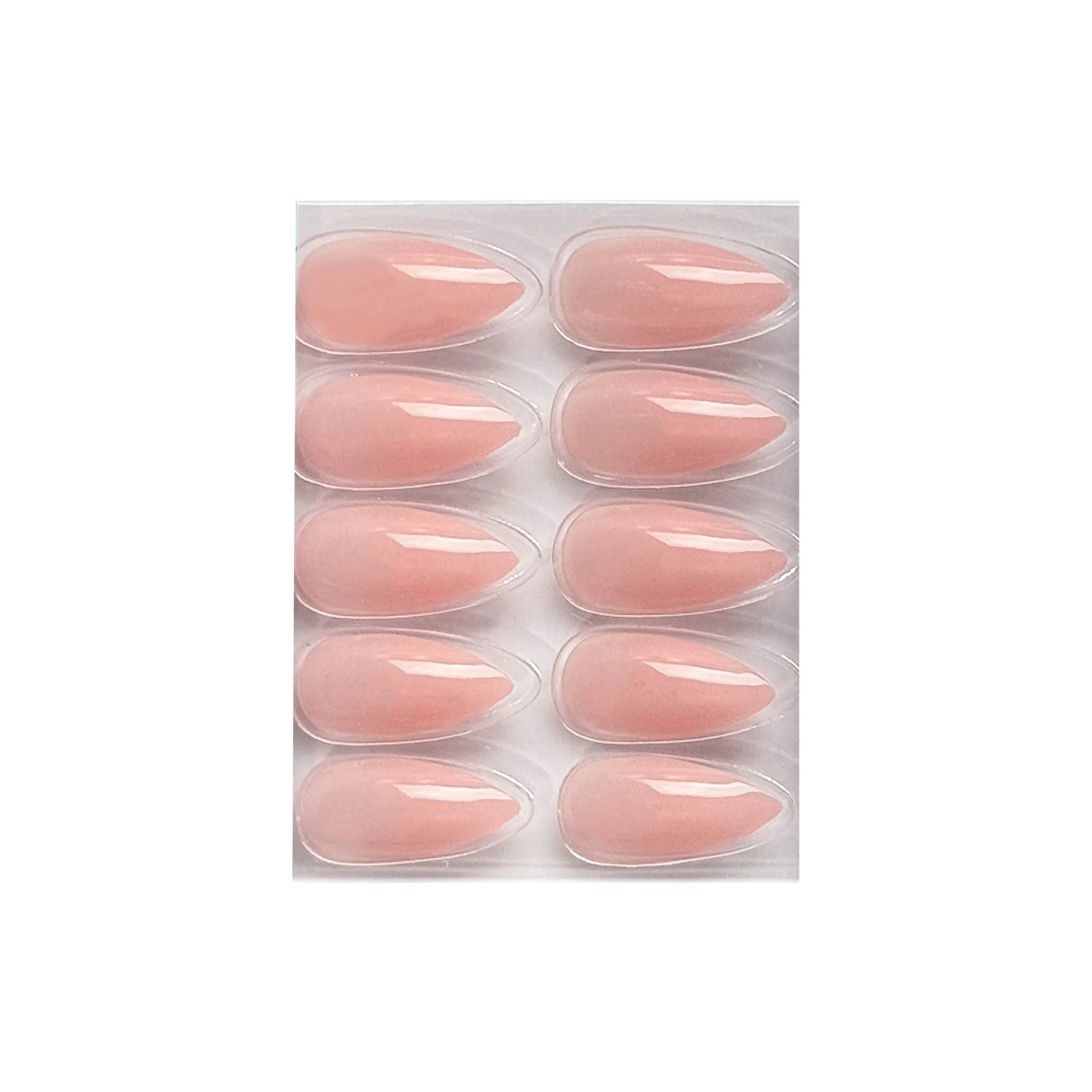 Glossy Solid Color Nails Sharp Almond(SPN631-SPN656)