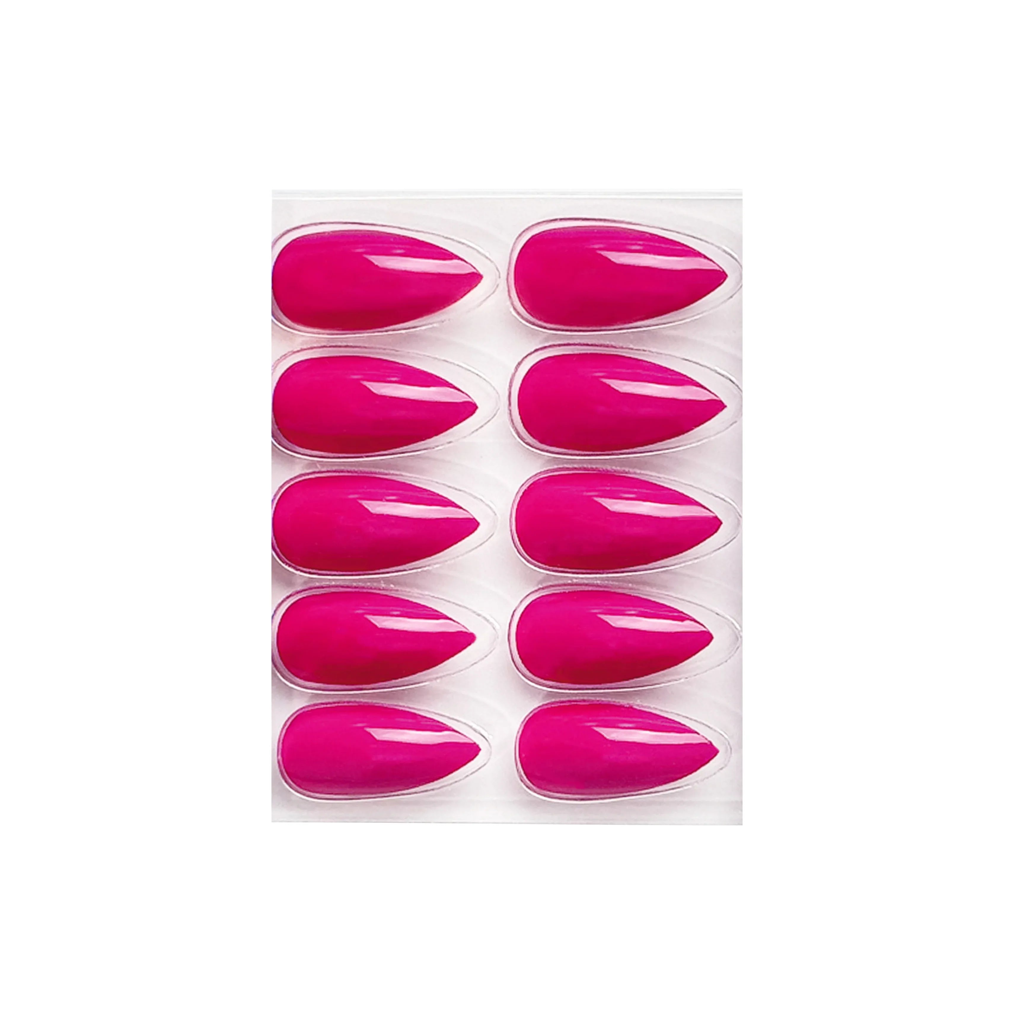 Glossy Solid Color Nails Sharp Almond(SPN631-SPN656)