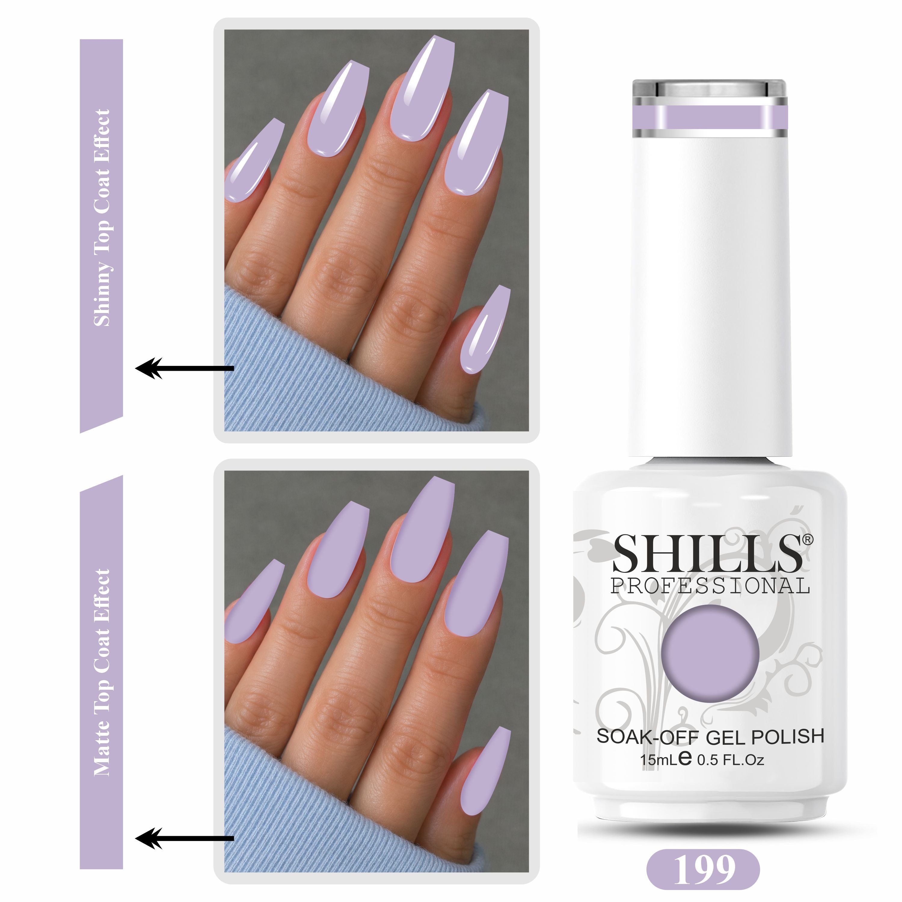 SHILLS PROFESSIONAL UV/LED Nail Polish 15ml