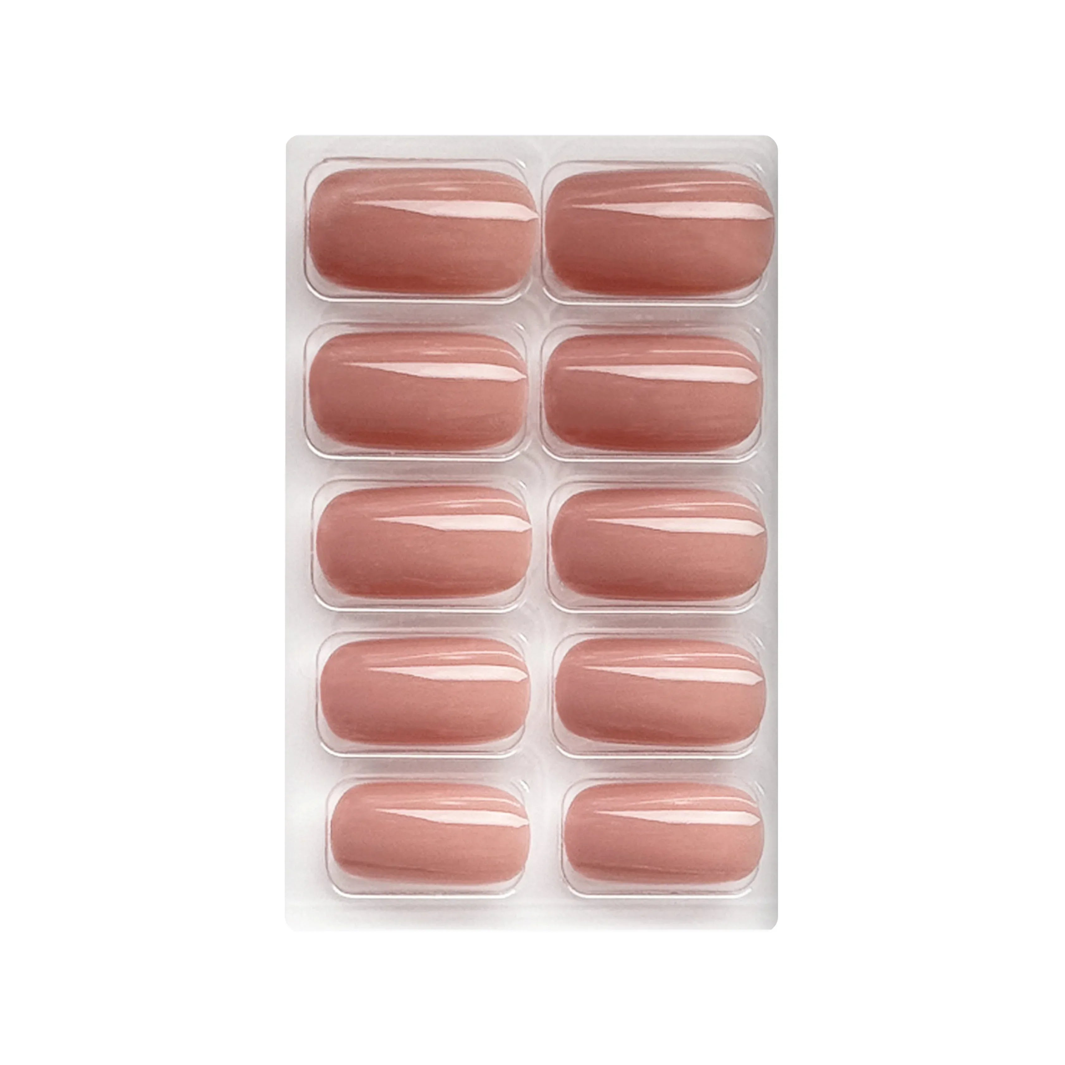 Glossy Solid Color Nails Square(SPN553-SPN604)